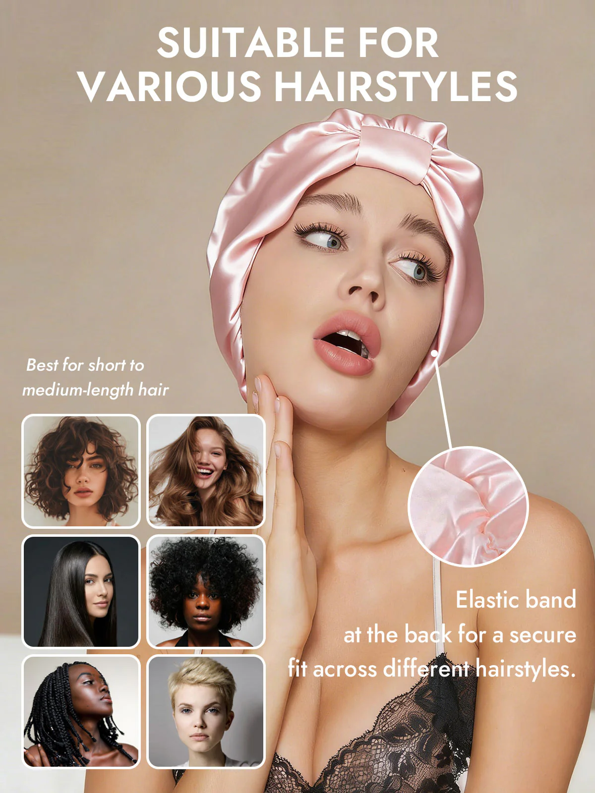 Pure Silk Night Turban Bonnet - Image 35