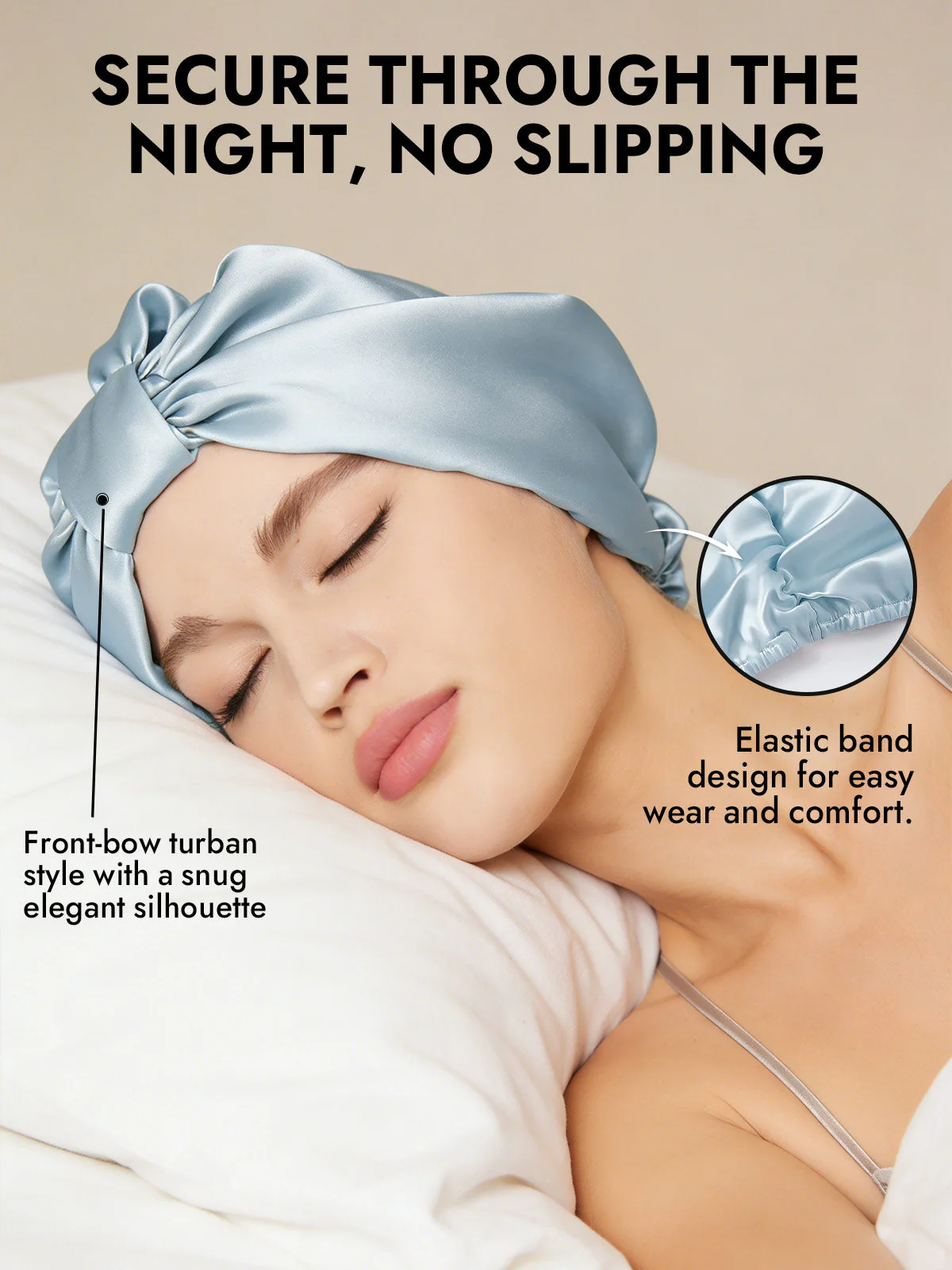 Pure Silk Night Turban Bonnet - Image 40