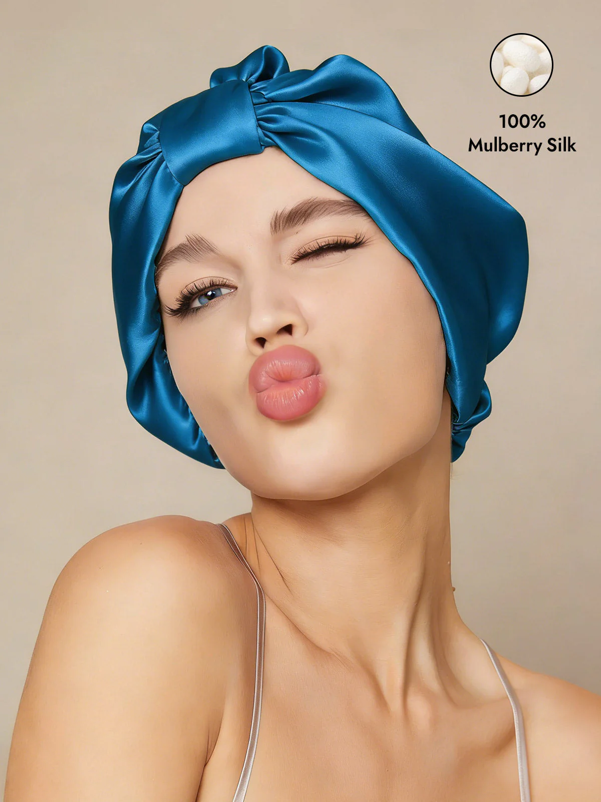 Pure Silk Night Turban Bonnet - Image 43