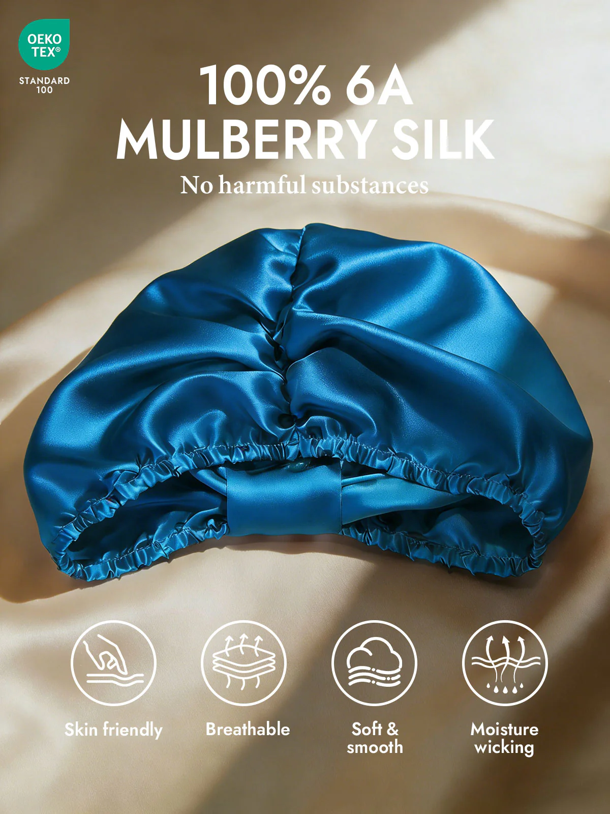 Pure Silk Night Turban Bonnet - Image 44