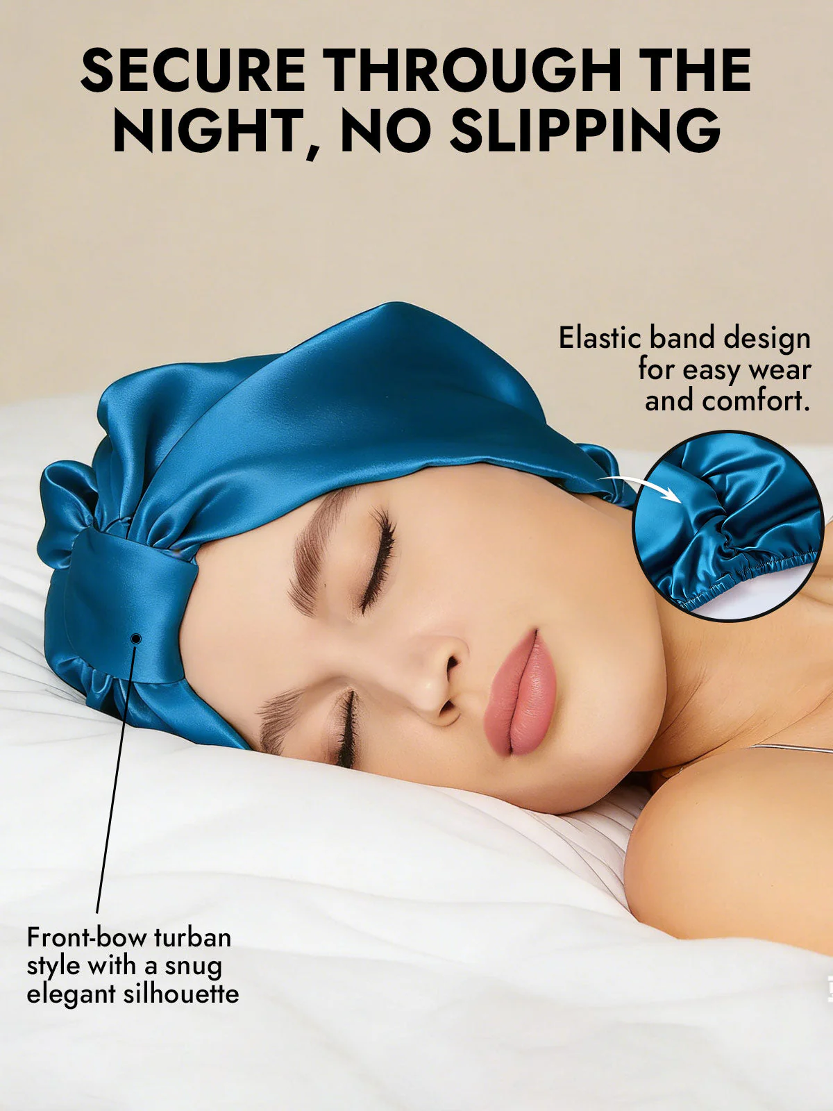 Pure Silk Night Turban Bonnet - Image 46