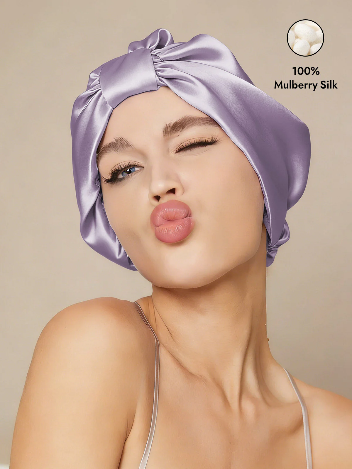 Pure Silk Night Turban Bonnet - Image 49