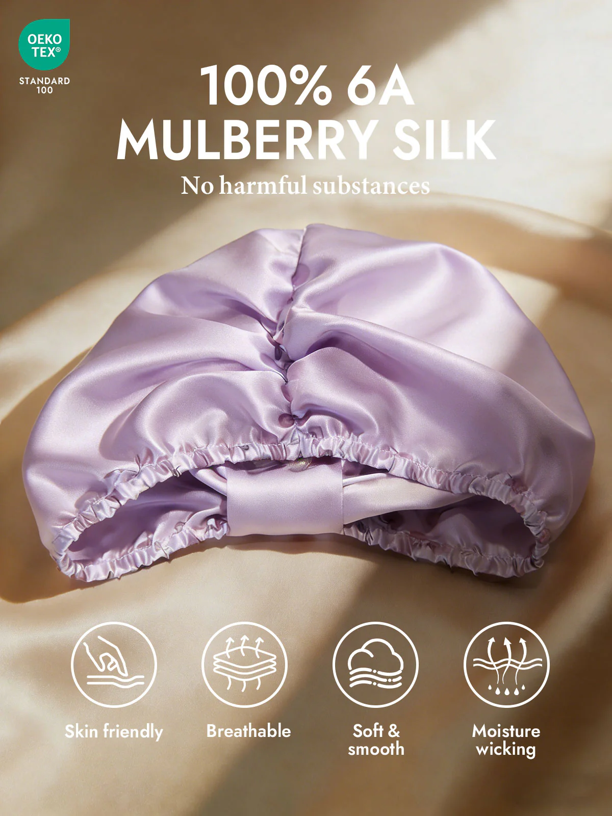 Pure Silk Night Turban Bonnet - Image 50