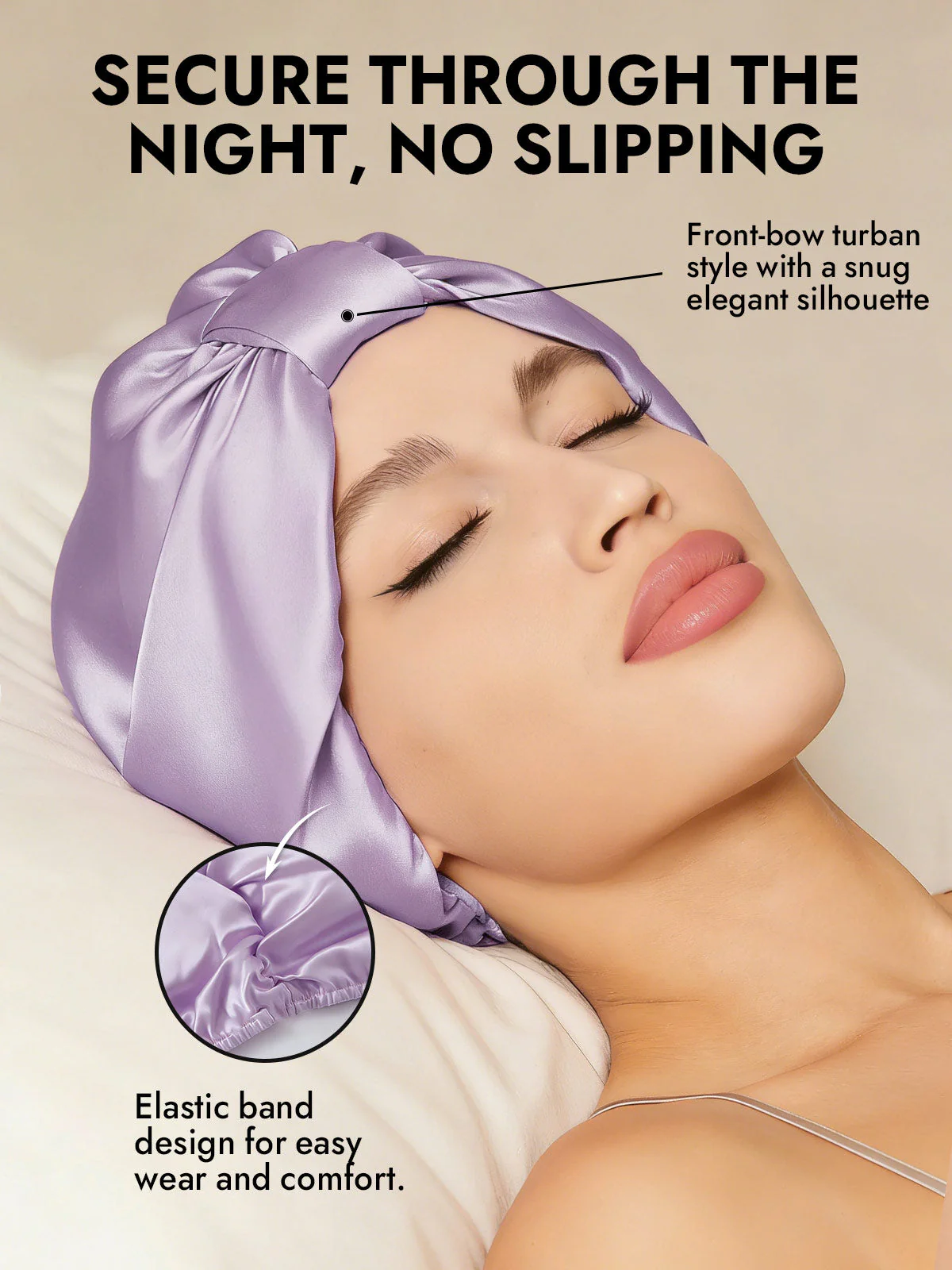 Pure Silk Night Turban Bonnet - Image 52