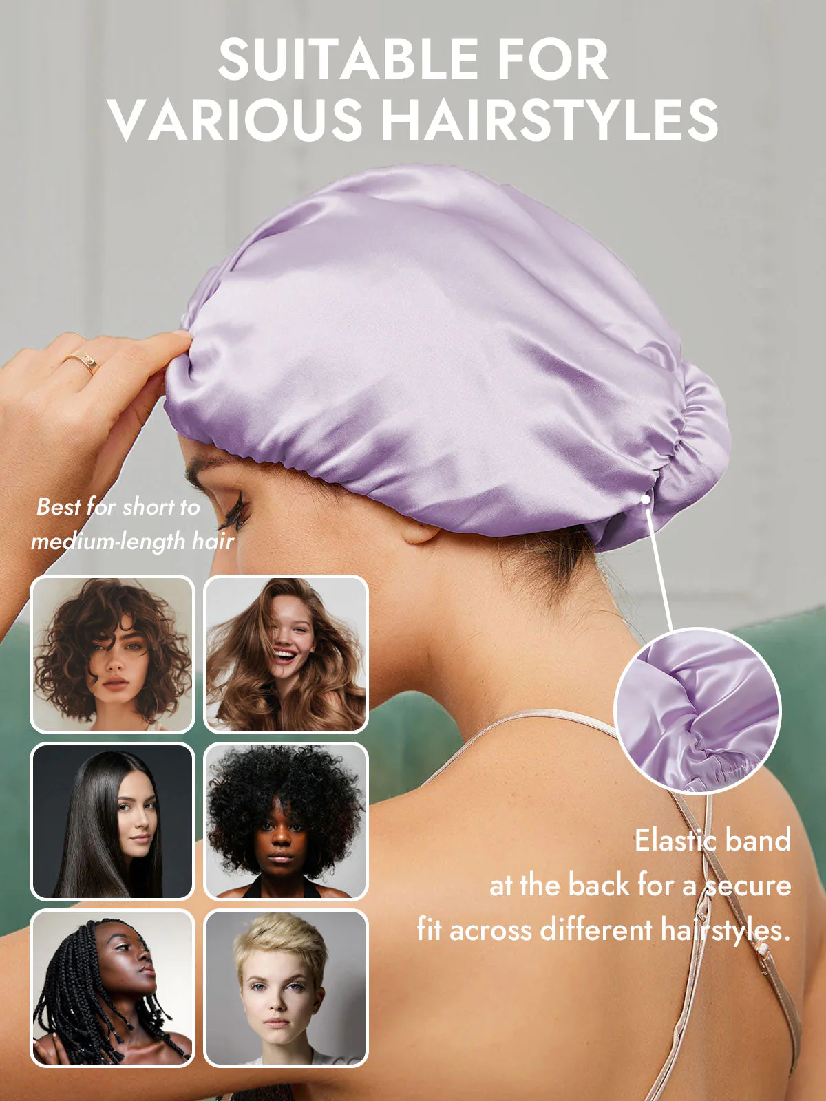 Pure Silk Night Turban Bonnet - Image 53