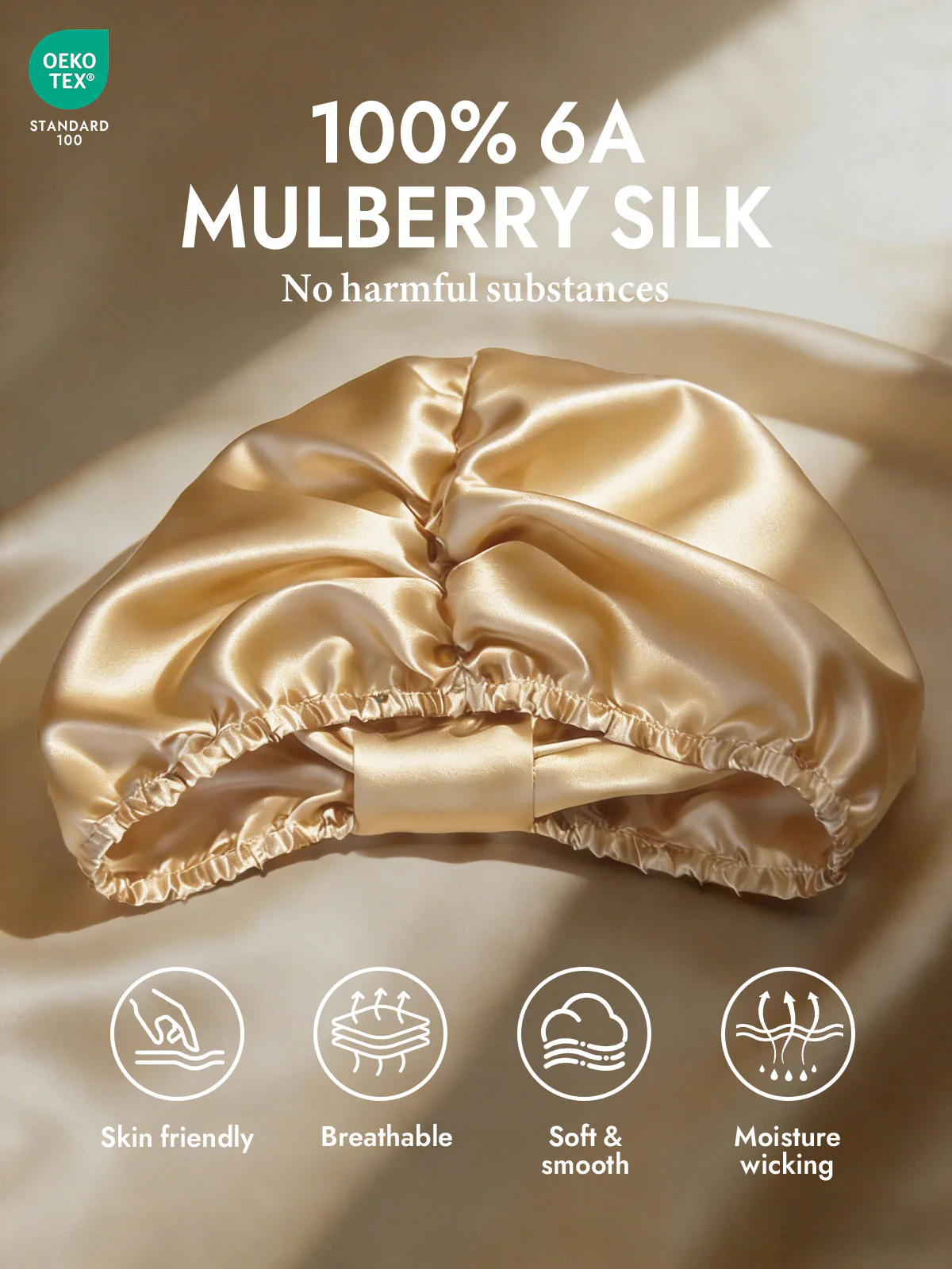 Pure Silk Night Turban Bonnet - Image 56