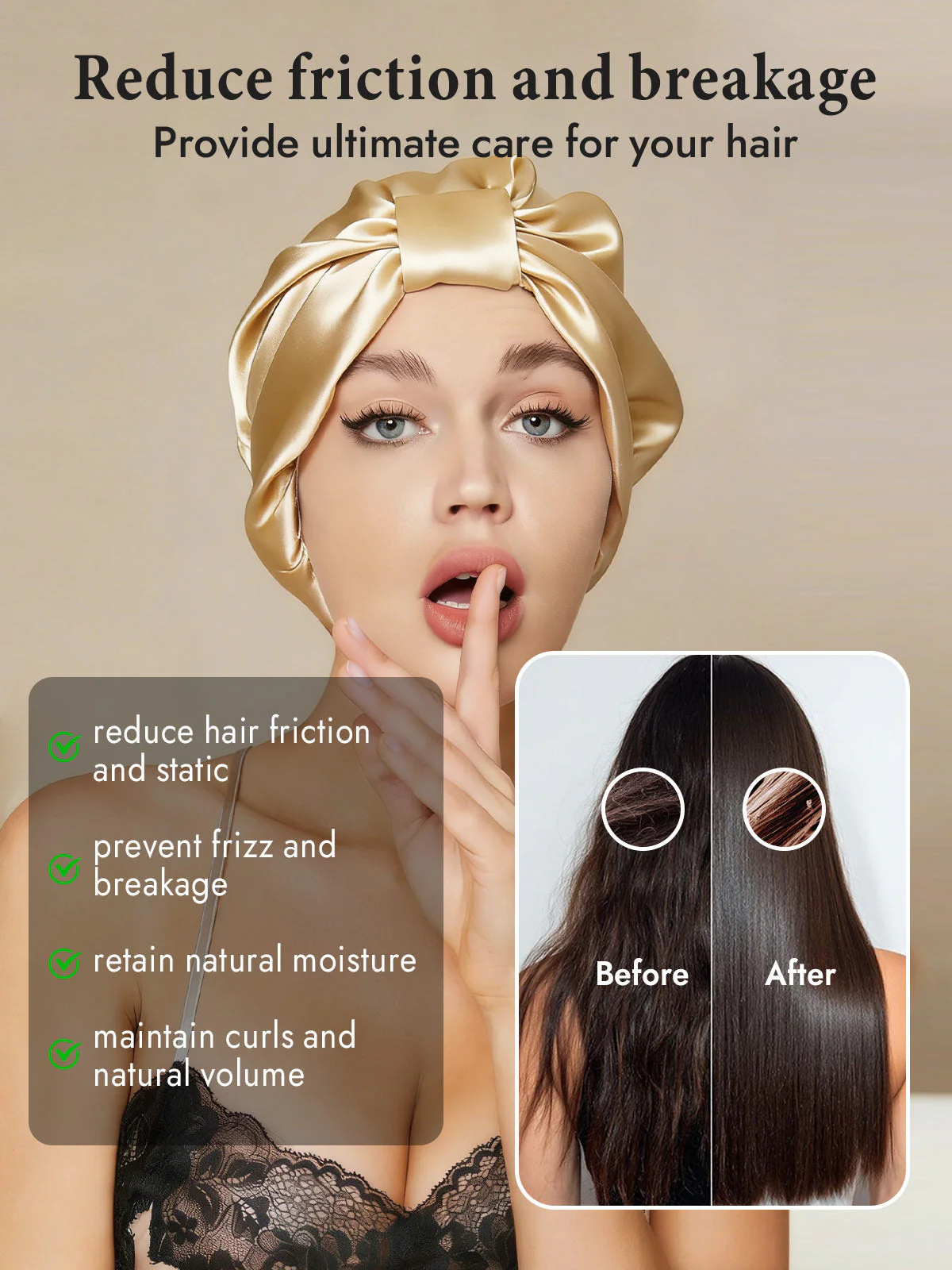 Pure Silk Night Turban Bonnet - Image 57