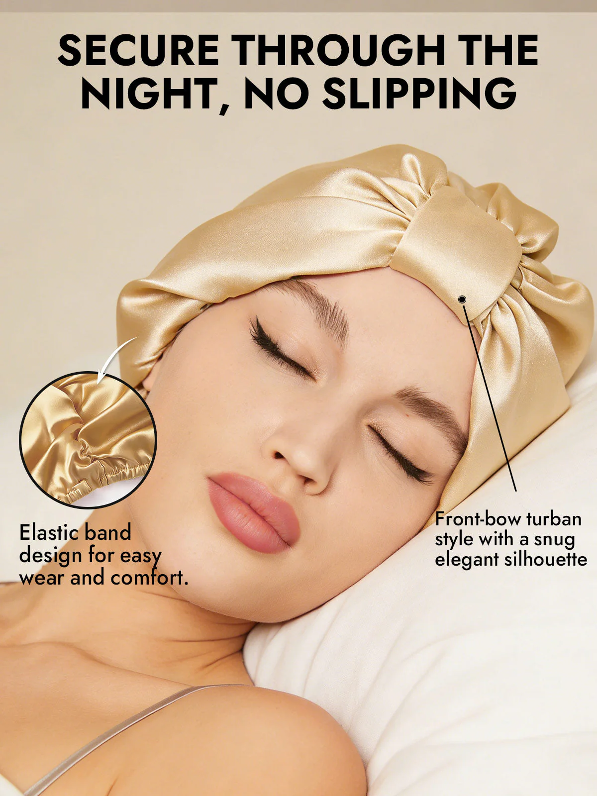 Pure Silk Night Turban Bonnet - Image 58