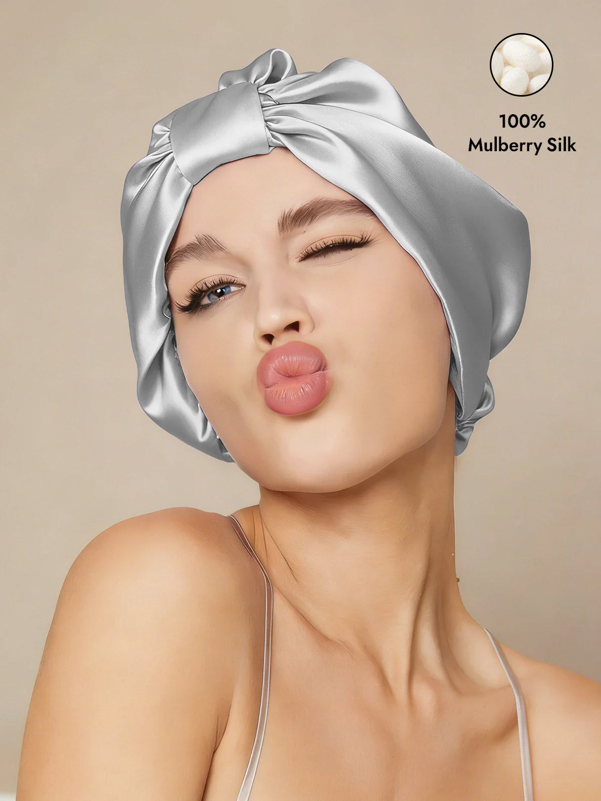 Pure Silk Night Turban Bonnet - Image 61