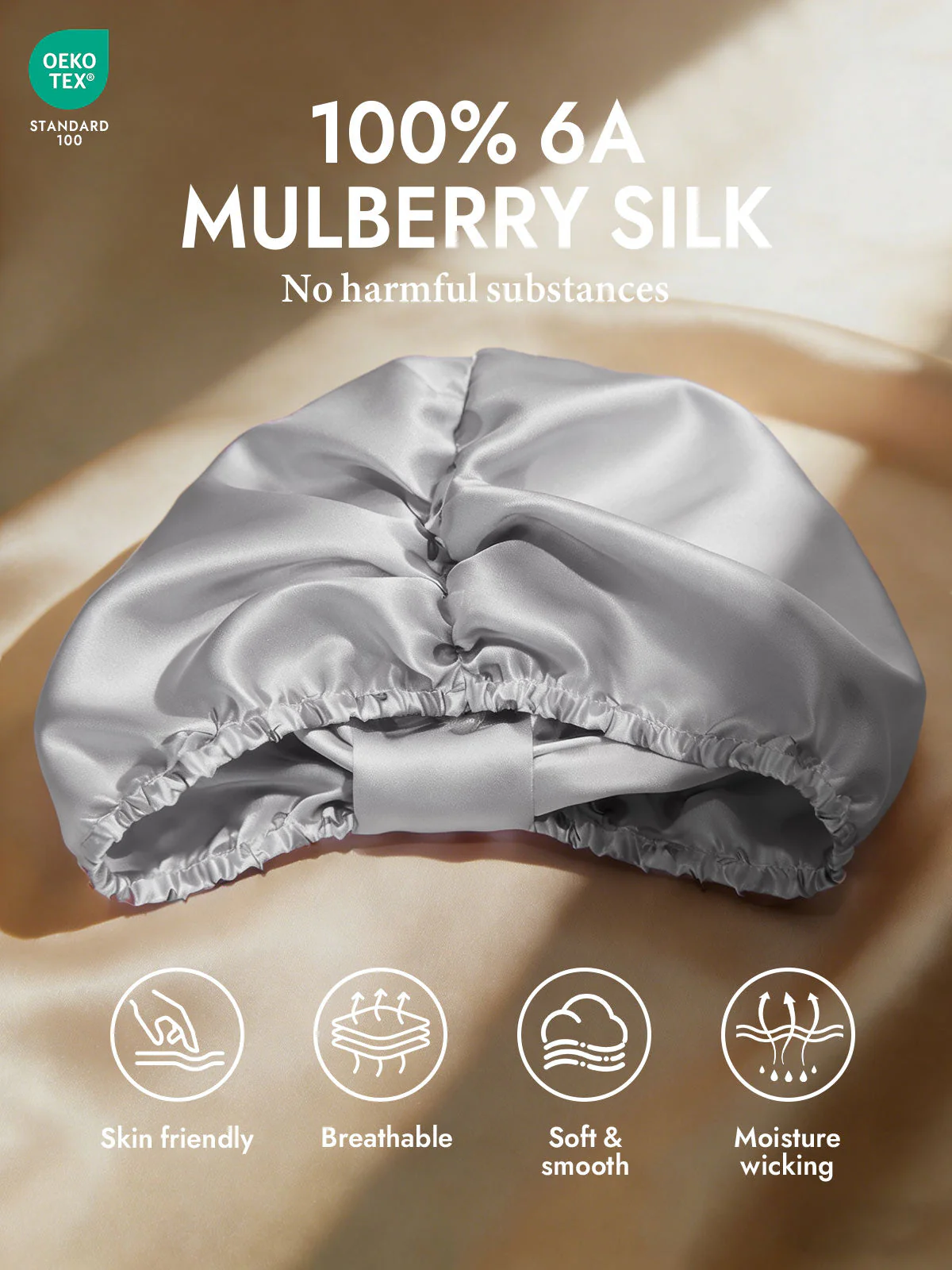 Pure Silk Night Turban Bonnet - Image 62