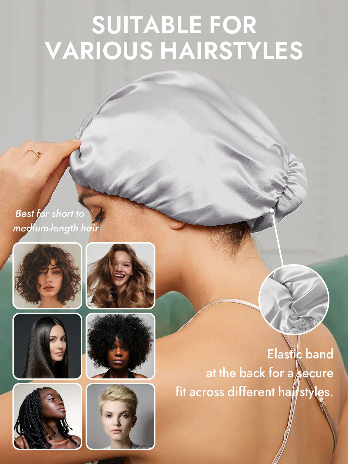 Pure Silk Night Turban Bonnet - Image 65