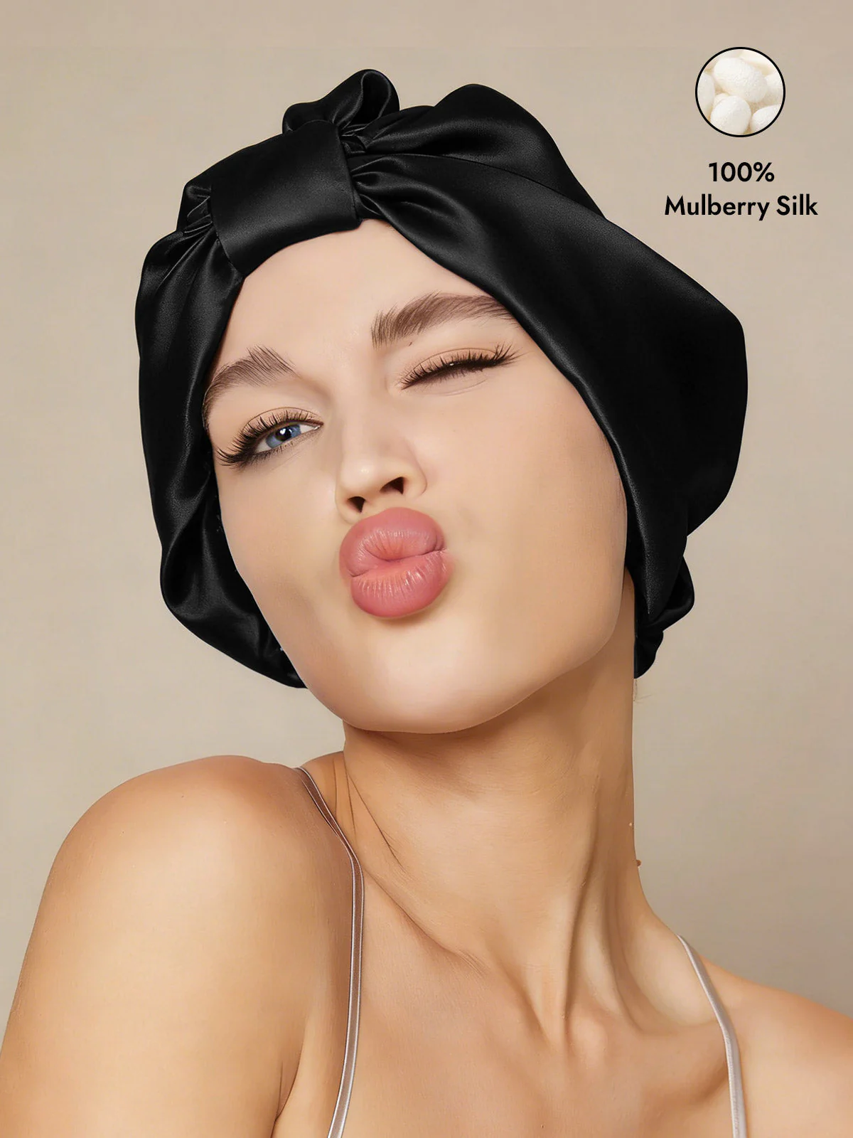 Pure Silk Night Turban Bonnet - Image 7