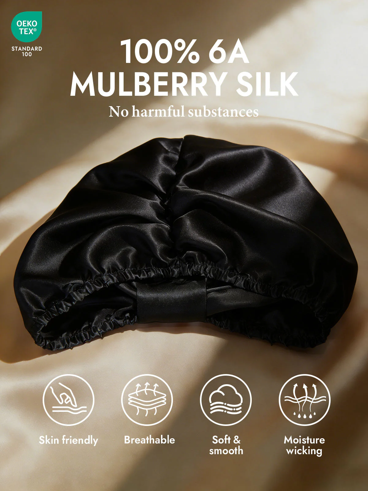 Pure Silk Night Turban Bonnet - Image 8