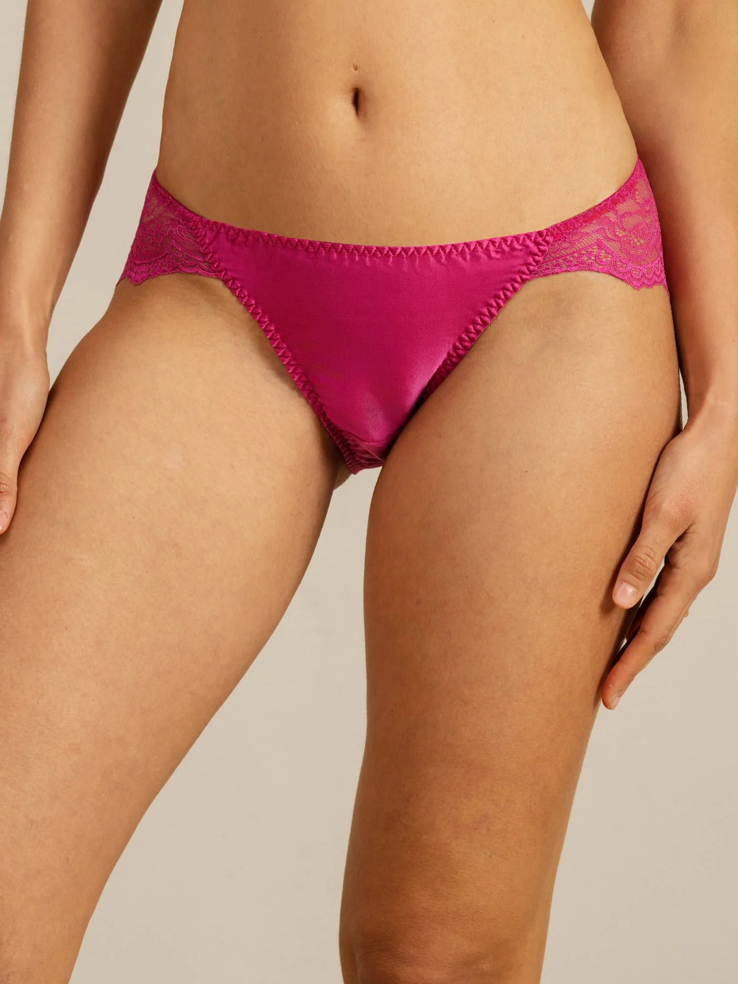 Pure Silk Sexy Comfort Scalloped Lace Panty - Image 10