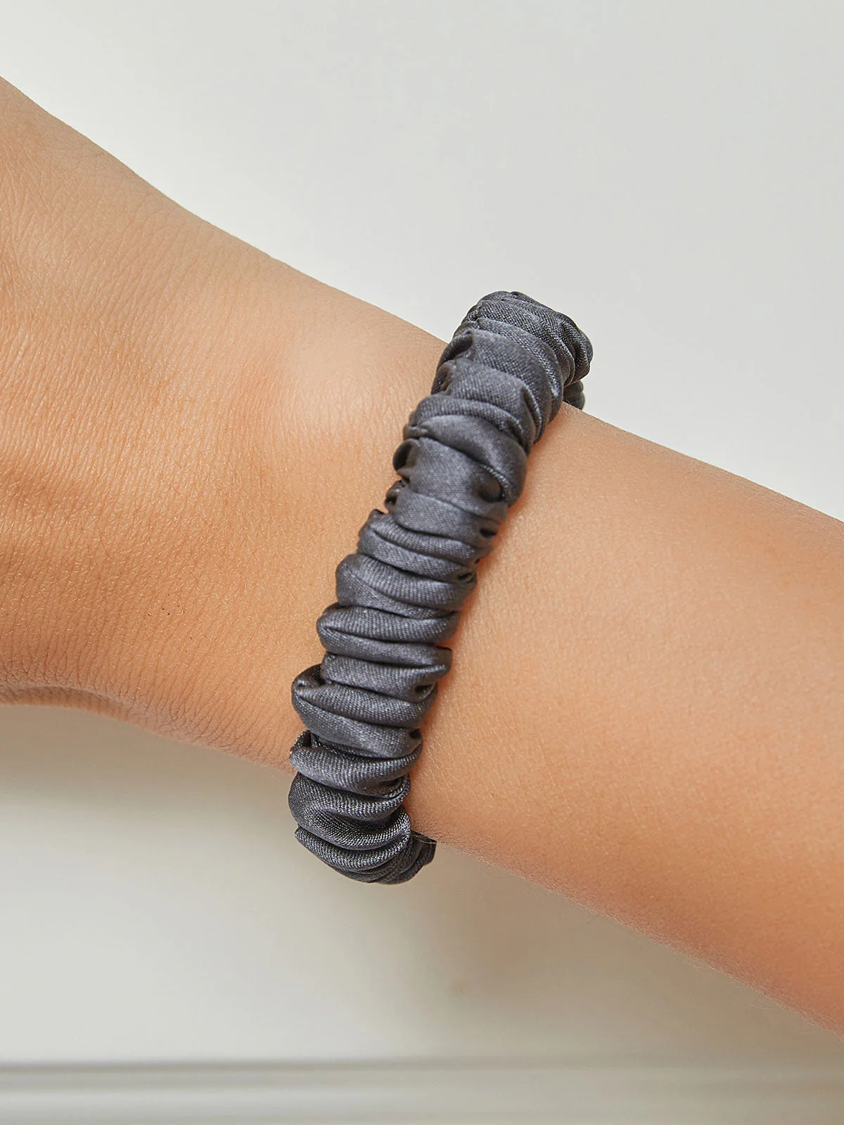 Pure Silk Soft Skinny Hair Scrunchie - 1cm - Image 31