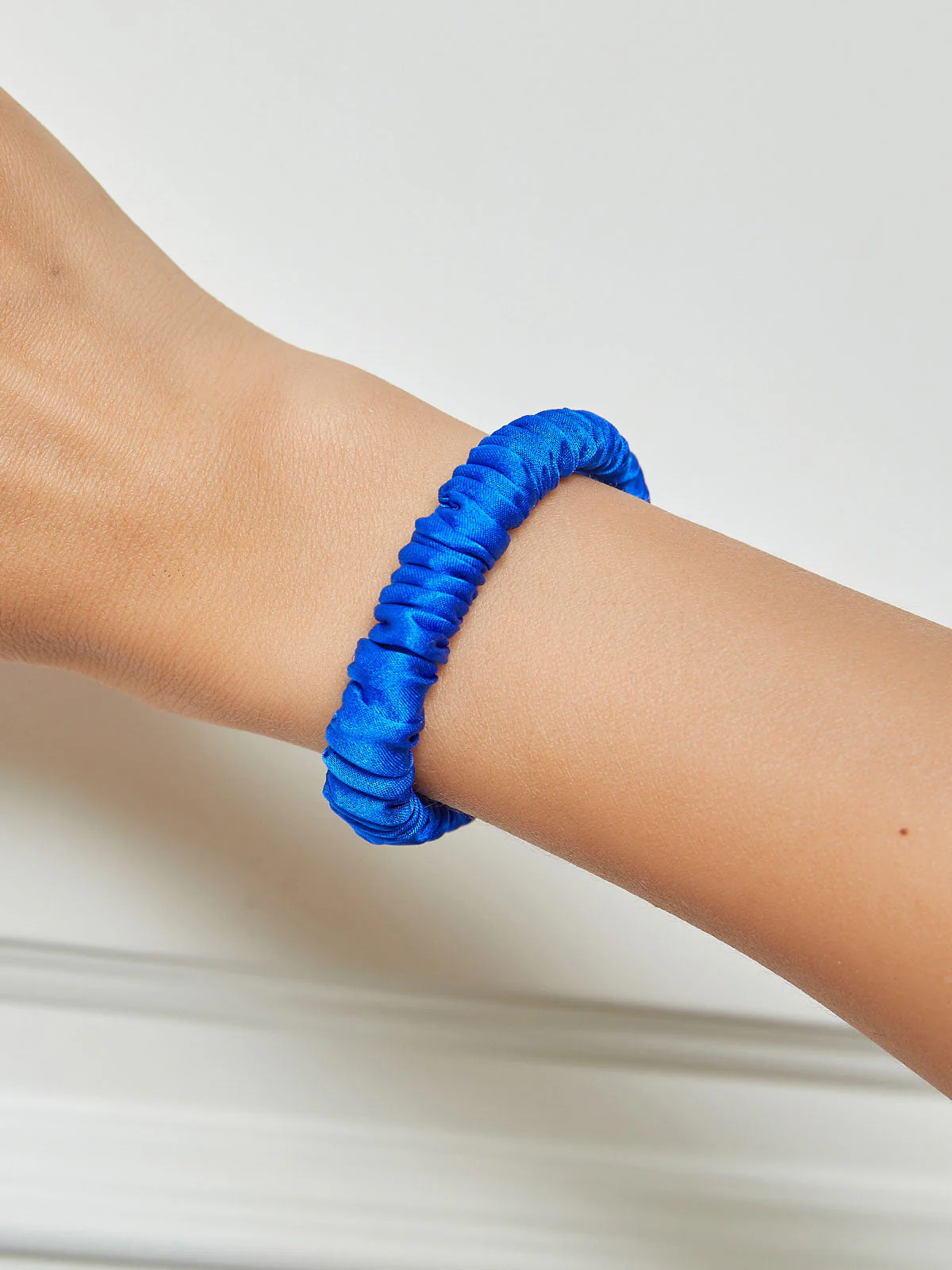 Pure Silk Soft Skinny Hair Scrunchie - 1cm - Image 67