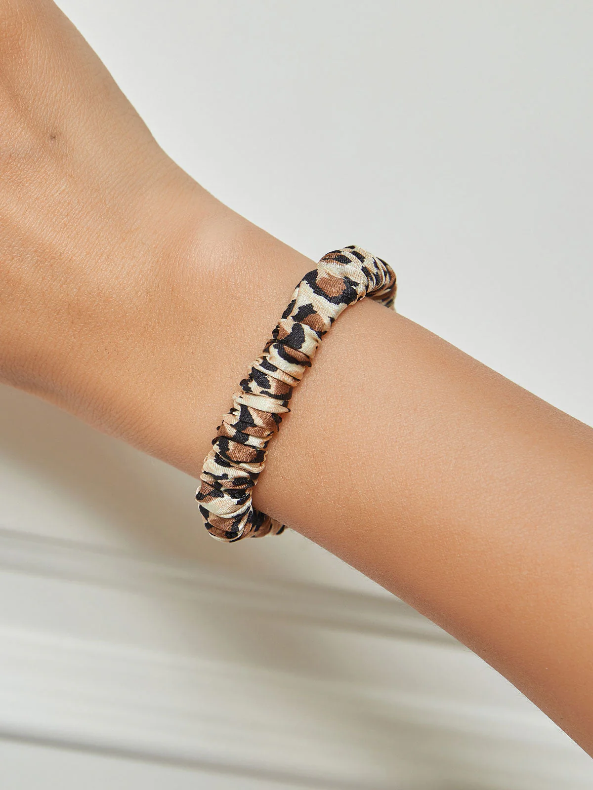 Pure Silk Soft Skinny Hair Scrunchie - 1cm - Image 9