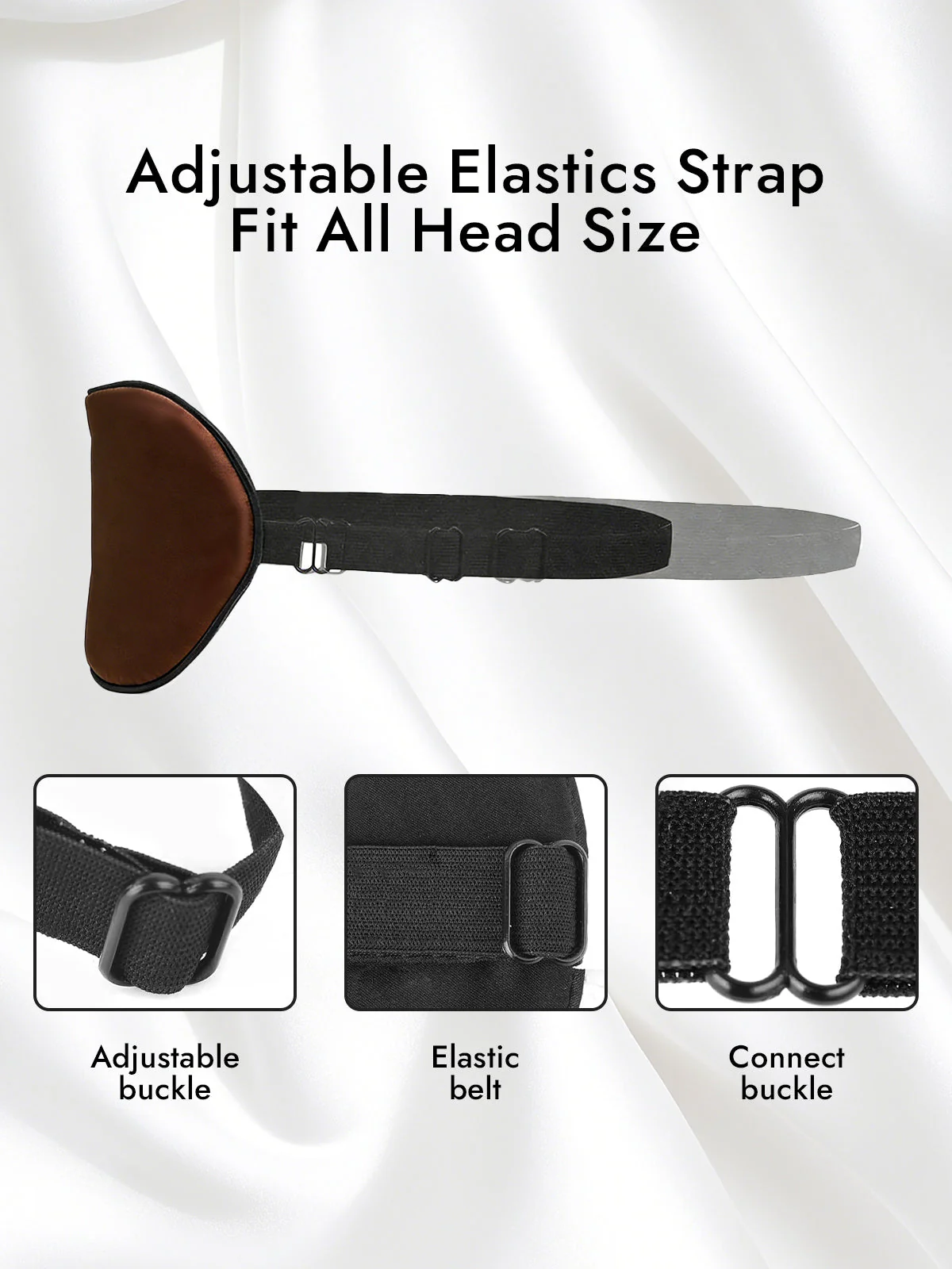 Pure Silk Elastic Band Sleep Eye Mask - Image 22