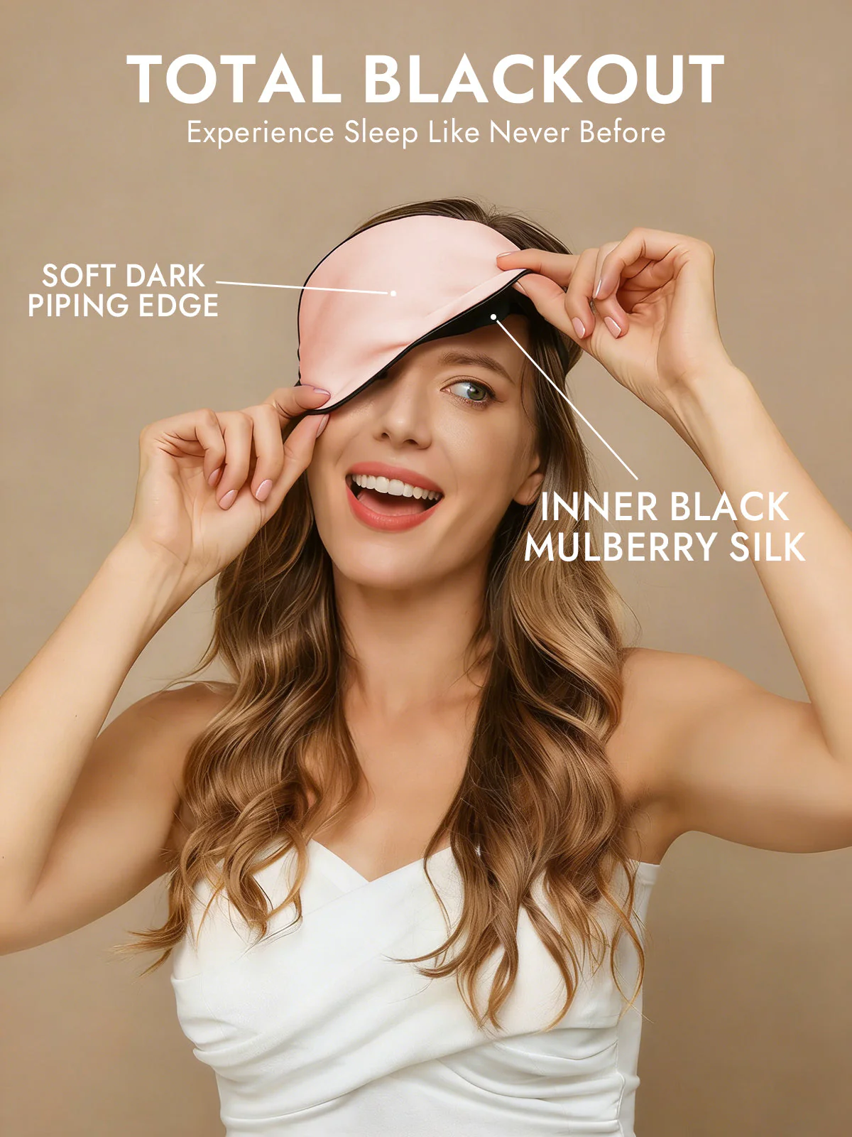 Pure Silk Elastic Band Sleep Eye Mask - Image 26