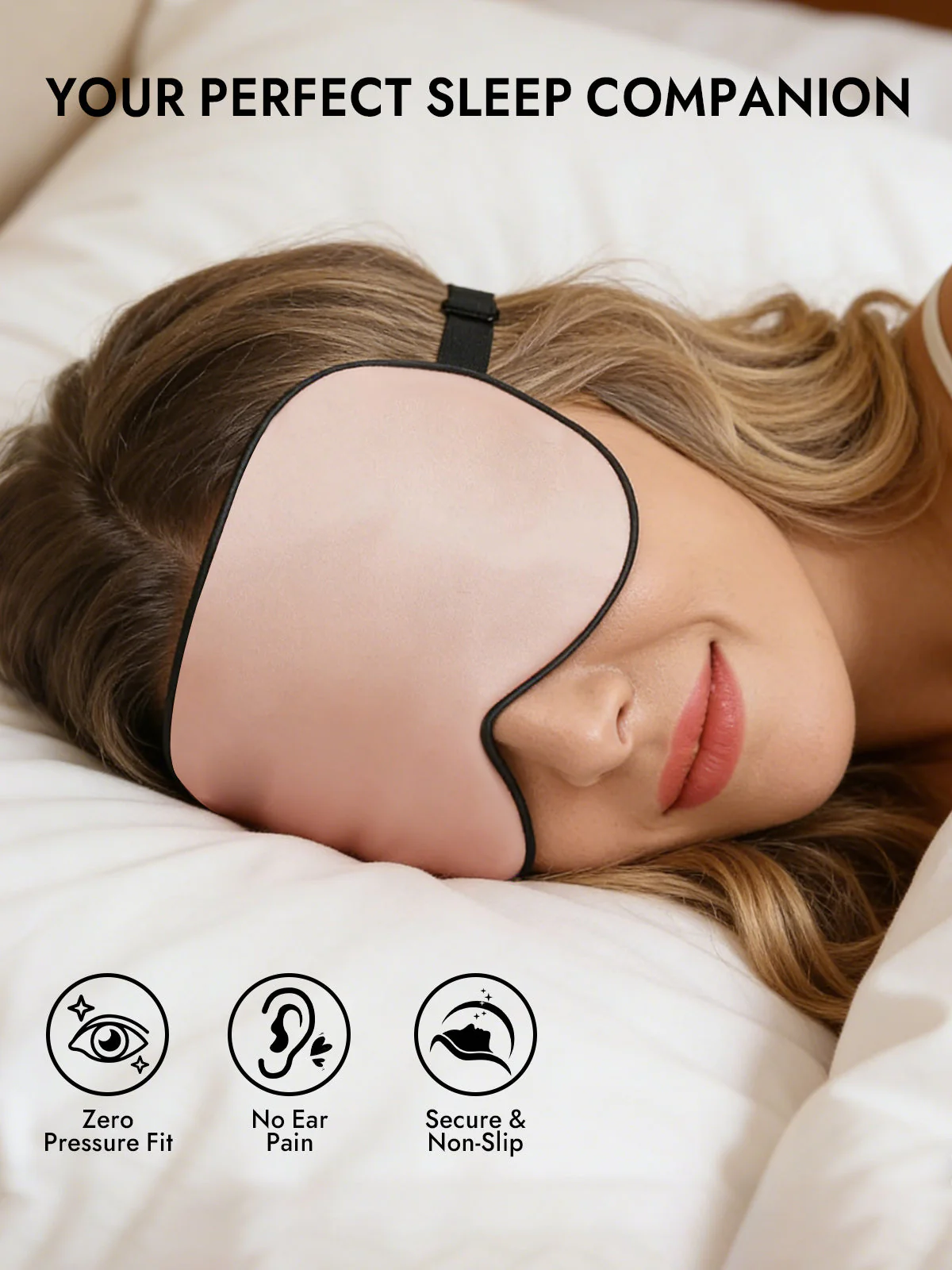 Pure Silk Elastic Band Sleep Eye Mask - Image 29
