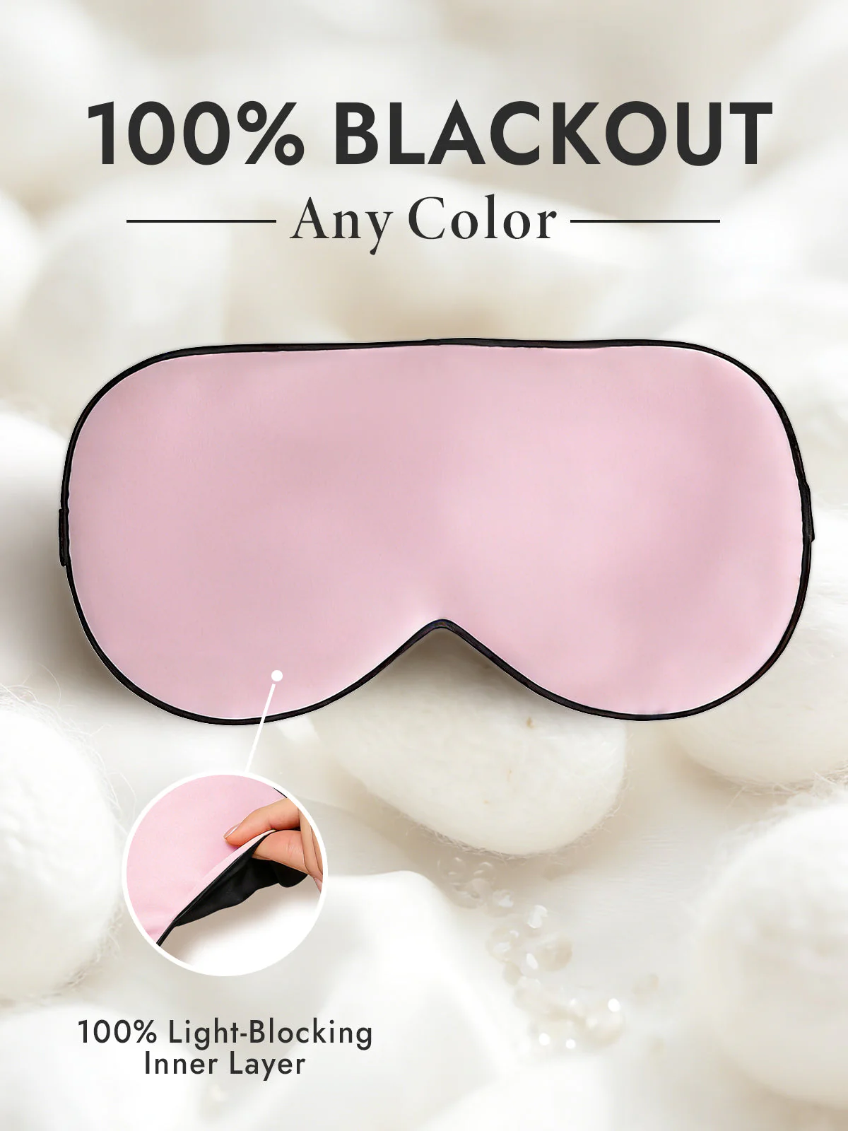 Pure Silk Elastic Band Sleep Eye Mask - Image 31