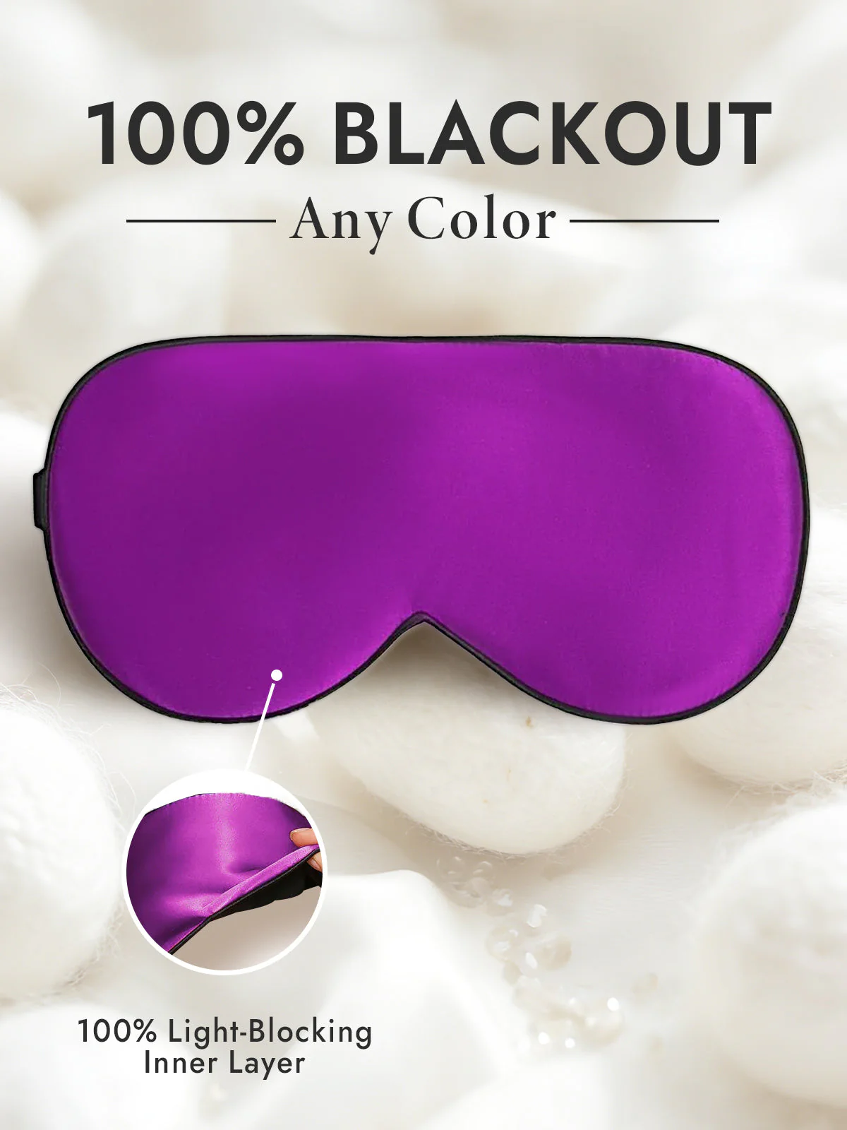 Pure Silk Elastic Band Sleep Eye Mask - Image 37