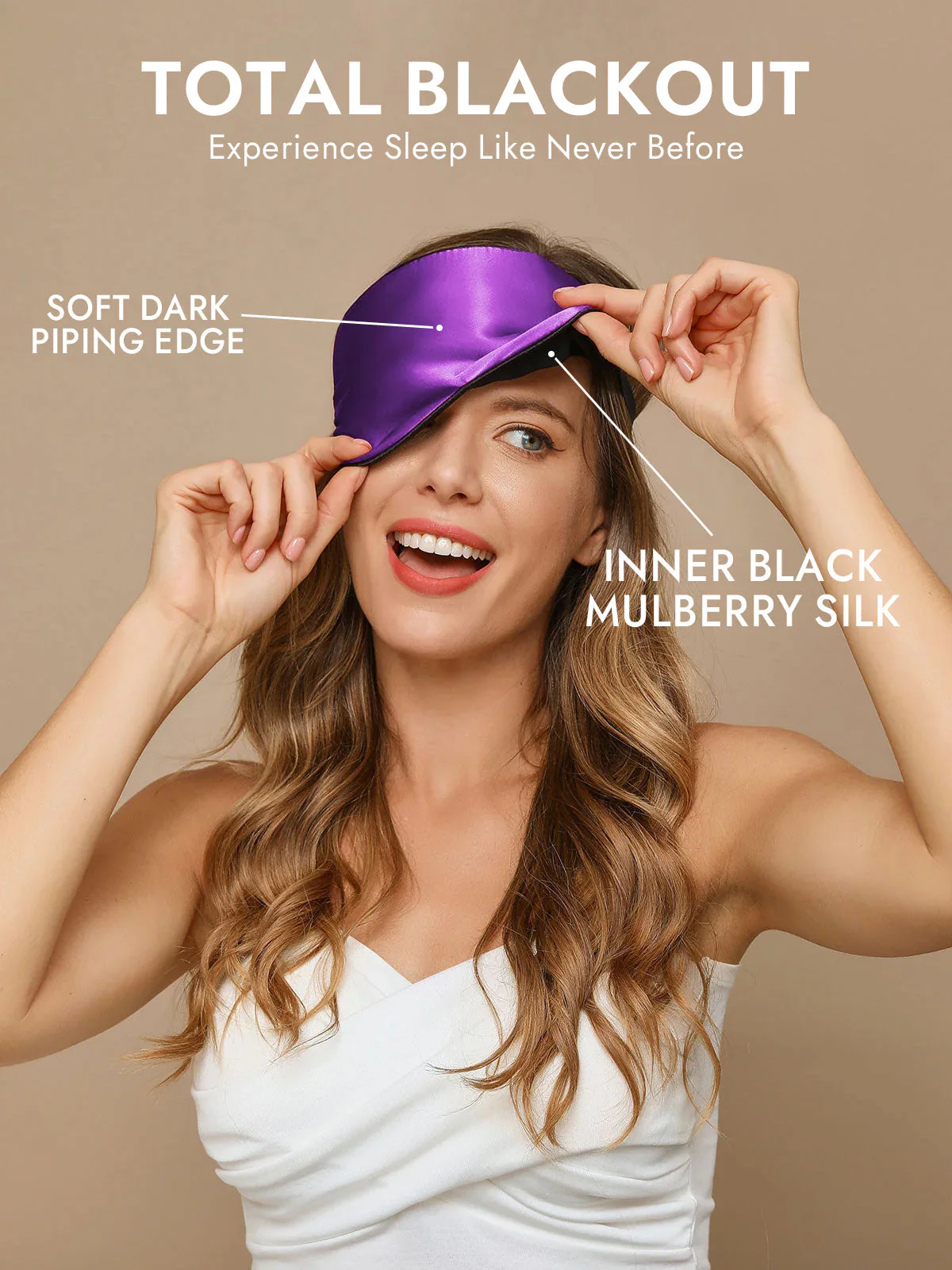 Pure Silk Elastic Band Sleep Eye Mask - Image 38