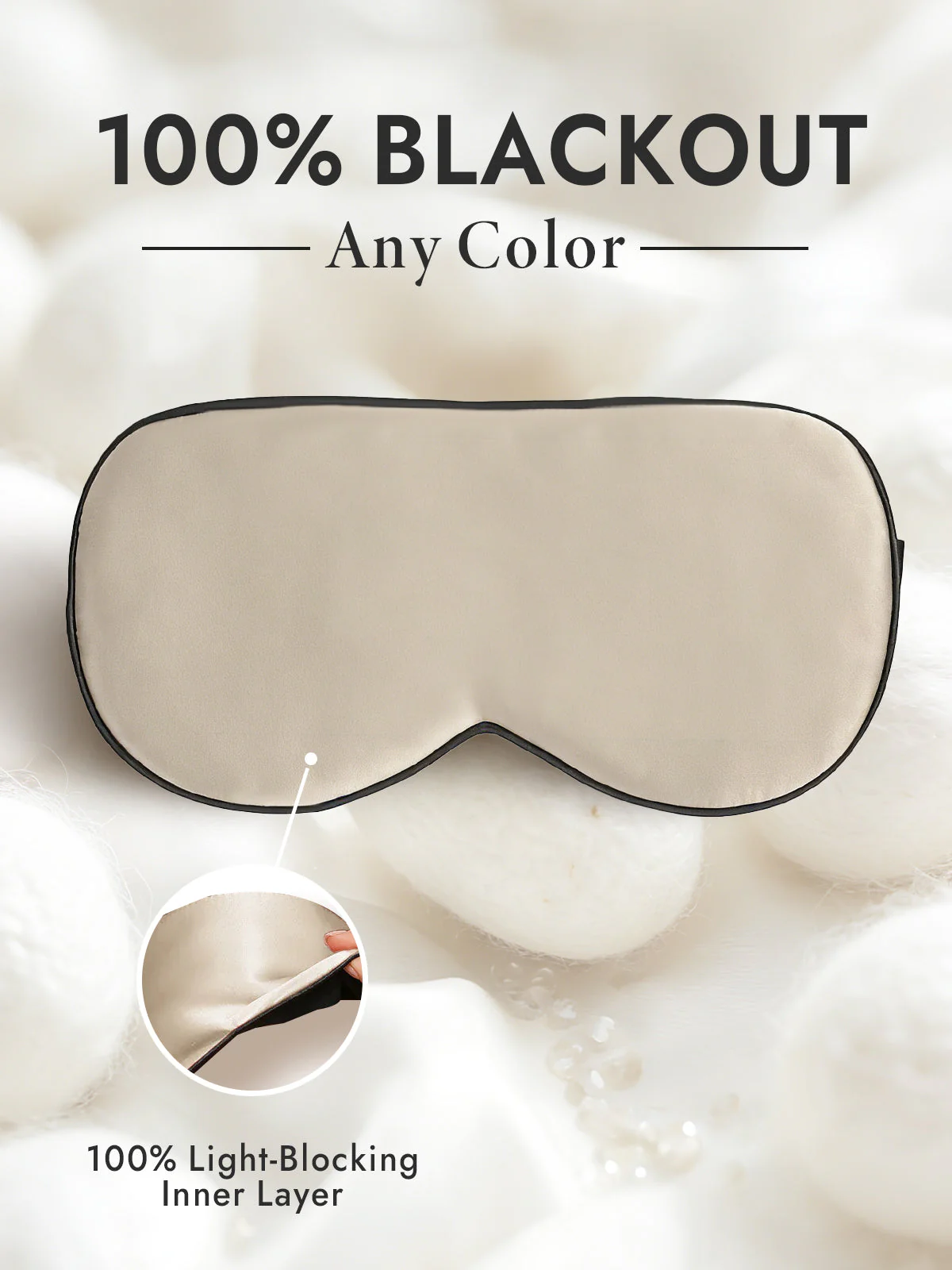 Pure Silk Elastic Band Sleep Eye Mask - Image 61