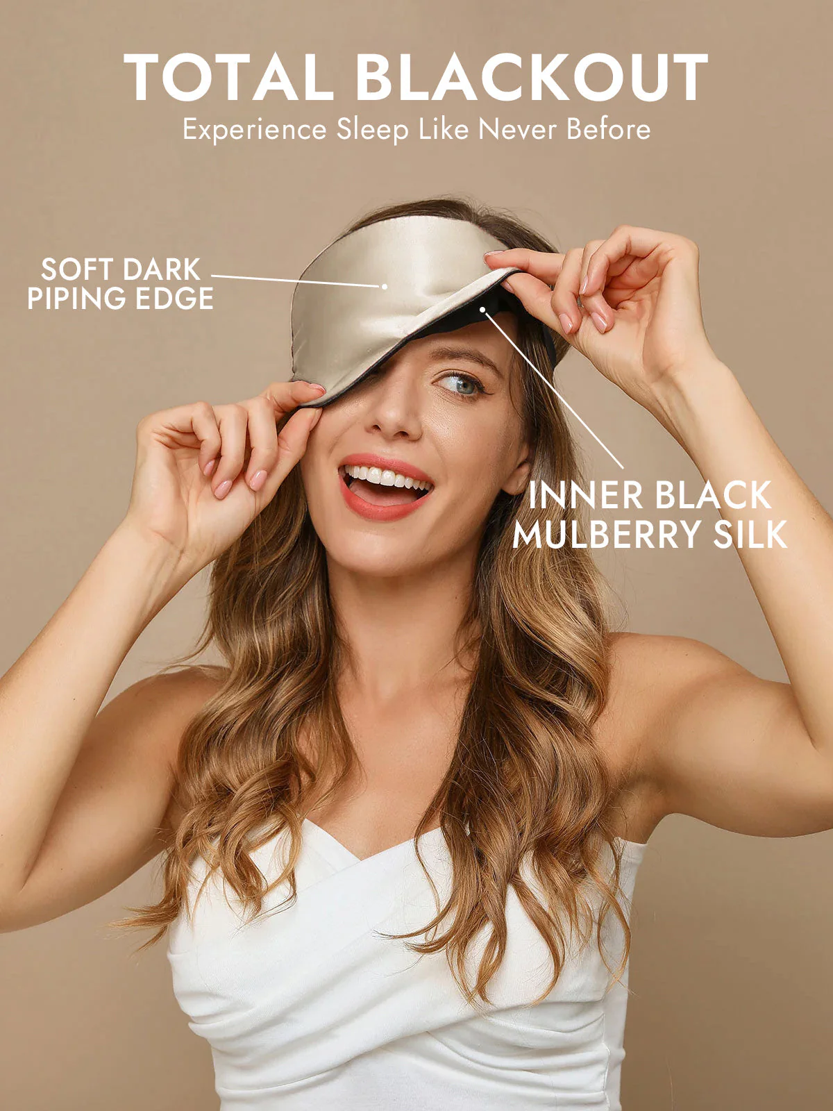Pure Silk Elastic Band Sleep Eye Mask - Image 62