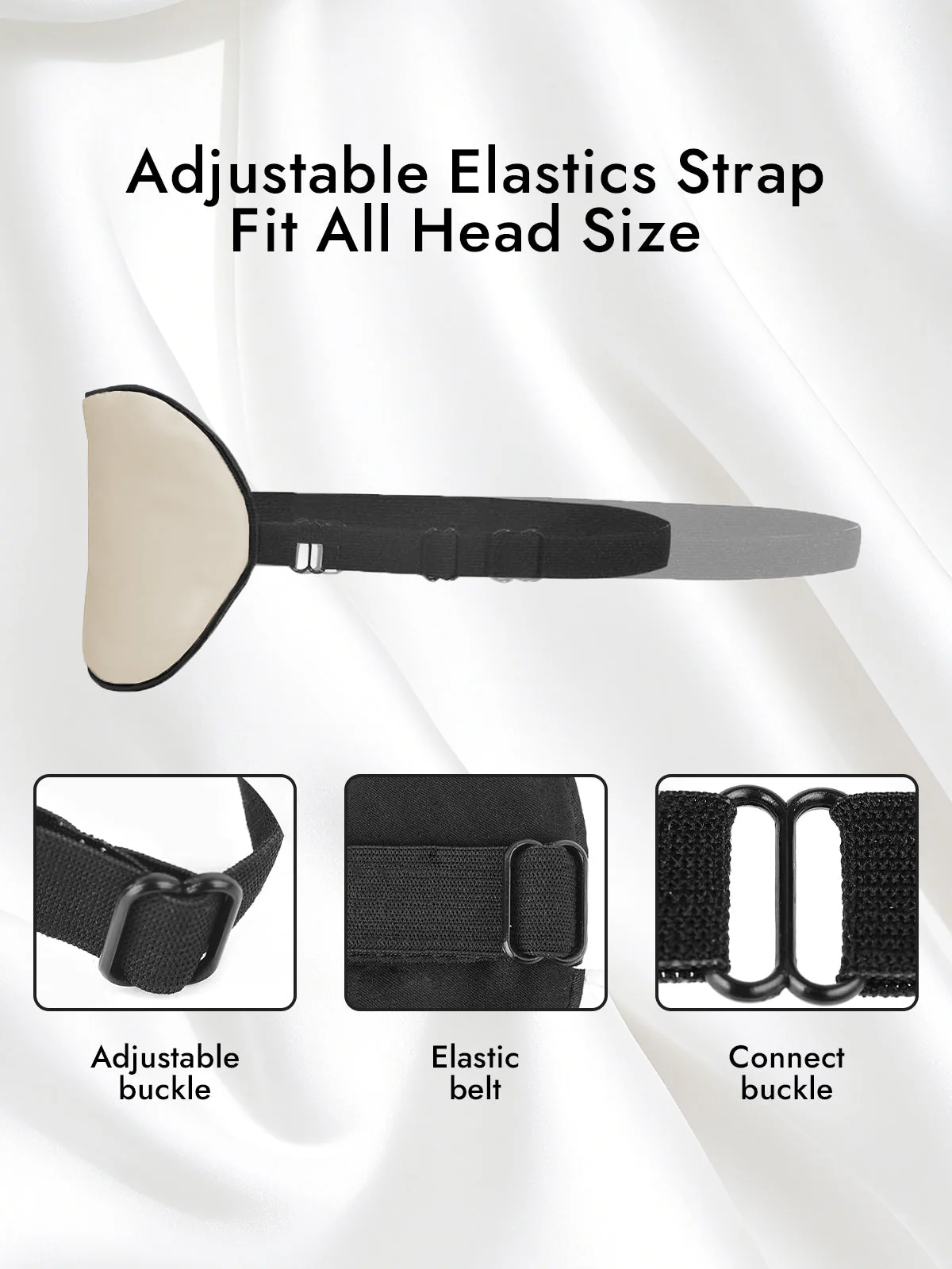 Pure Silk Elastic Band Sleep Eye Mask - Image 64