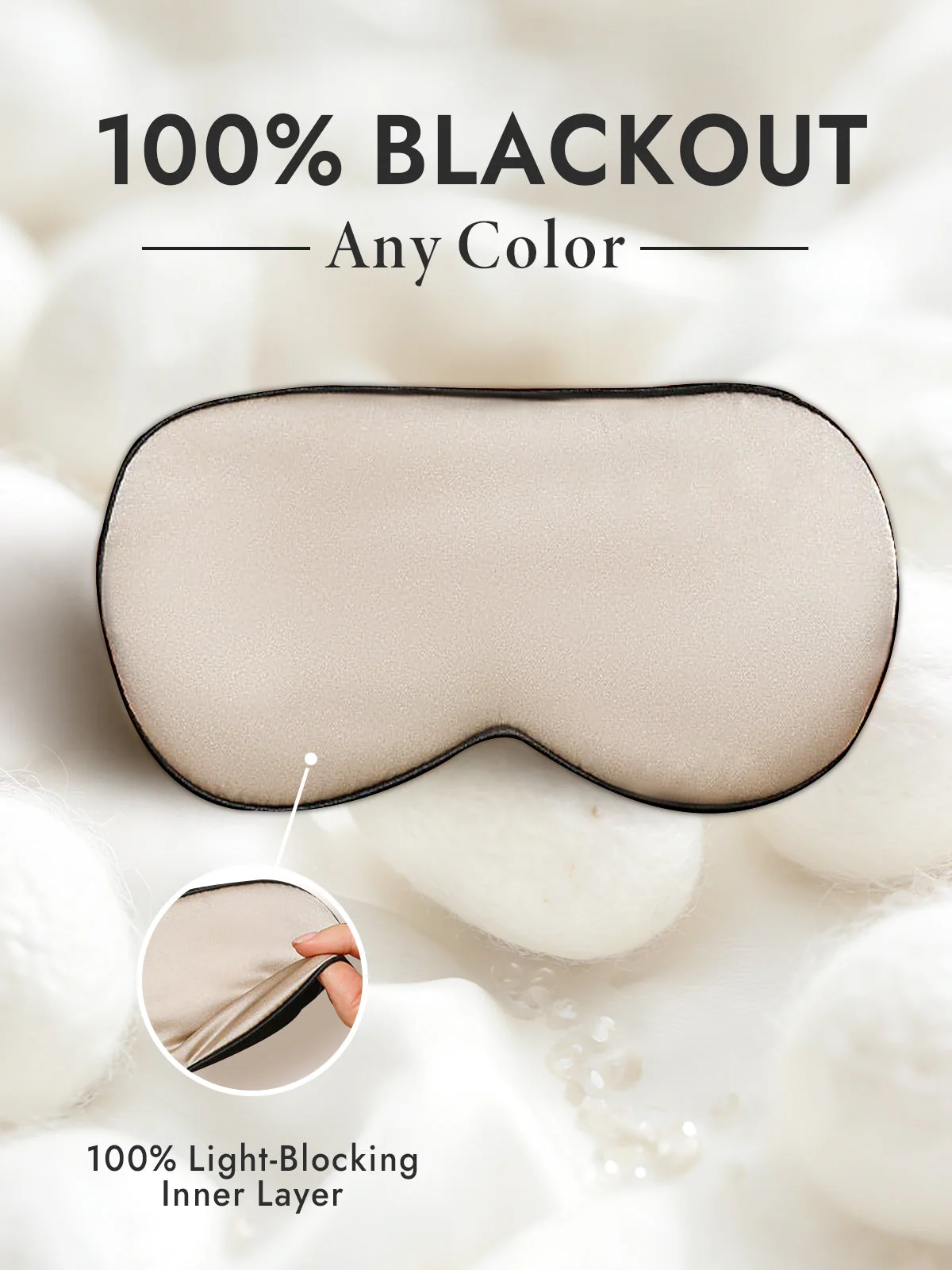 Pure Silk Elastic Band Sleep Eye Mask - Image 67