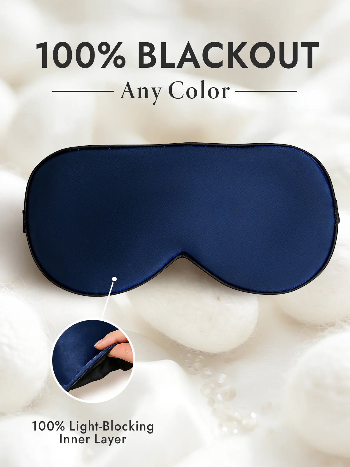 Pure Silk Elastic Band Sleep Eye Mask - Image 7