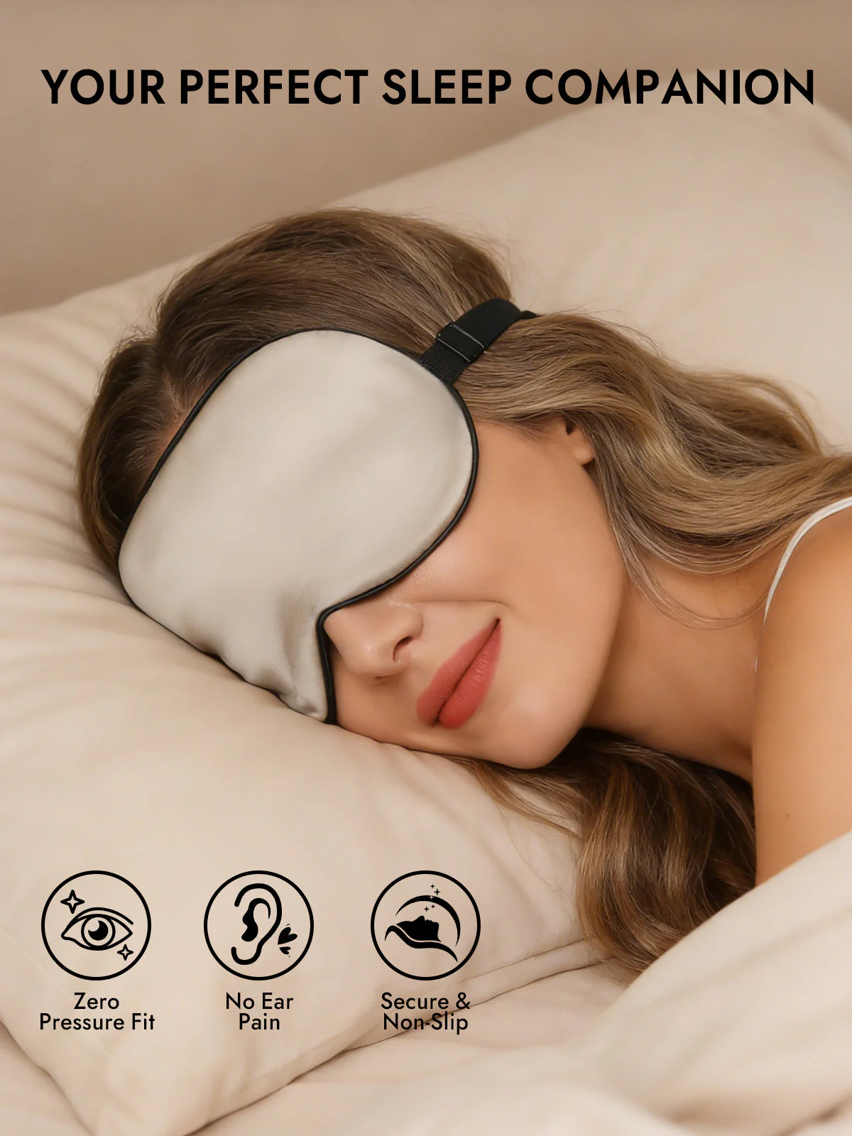 Pure Silk Elastic Band Sleep Eye Mask - Image 71