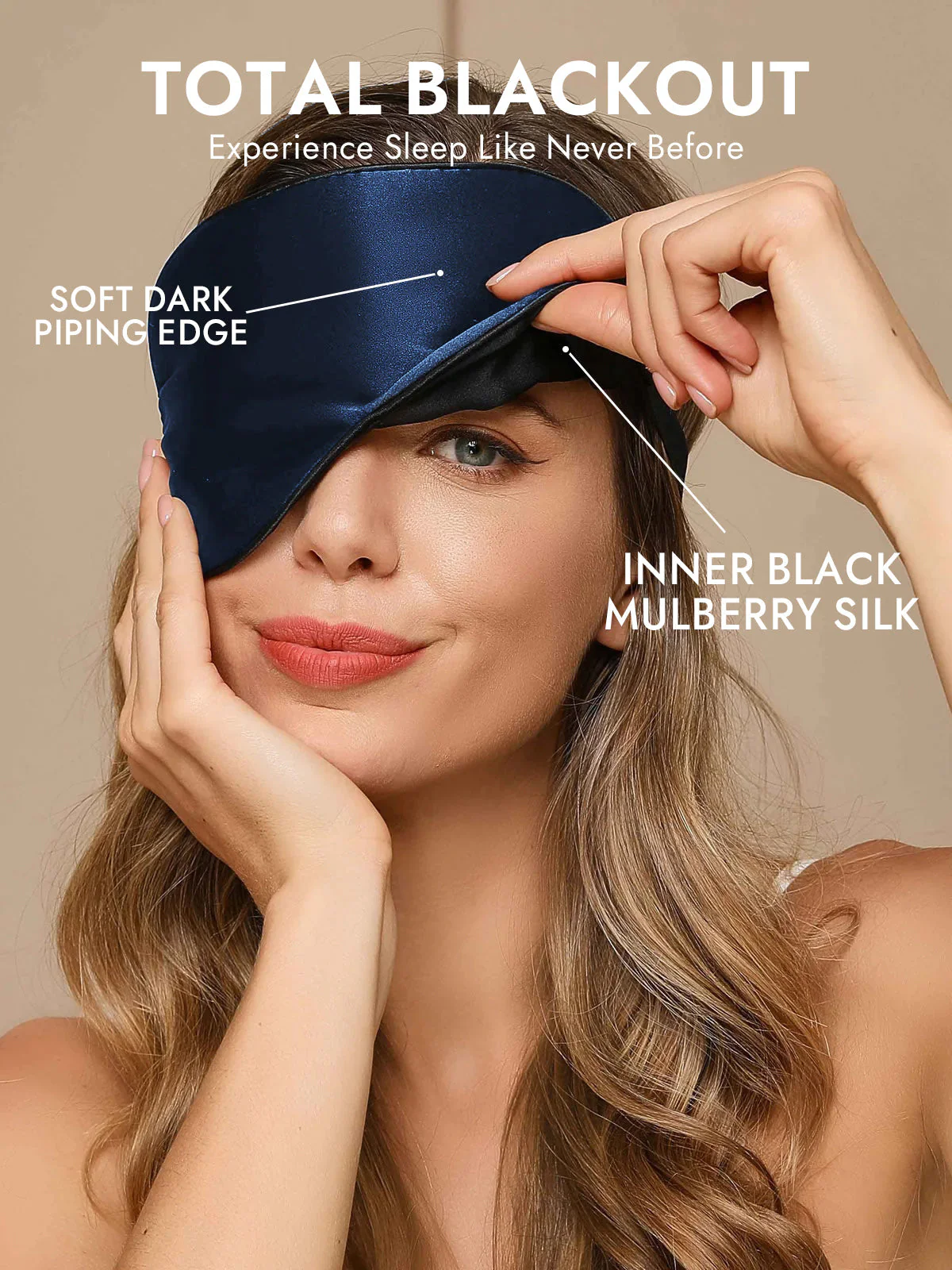 Pure Silk Elastic Band Sleep Eye Mask - Image 8