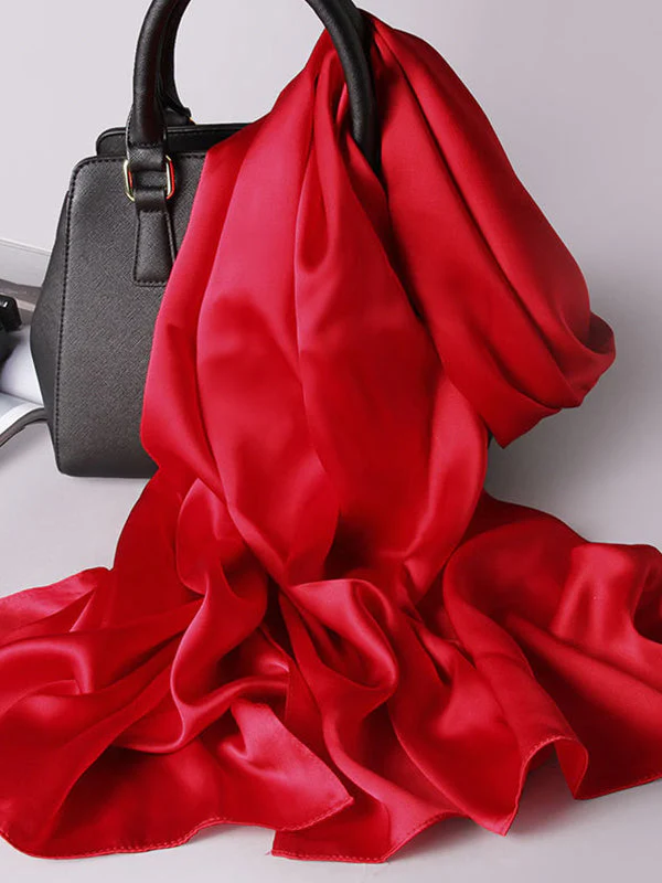 Pure Silk Long Scarf/Shawl 170x53cm/67 - Image 11