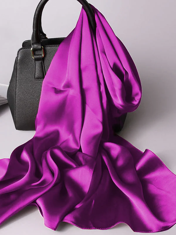 Pure Silk Long Scarf/Shawl 170x53cm/67 - Image 25