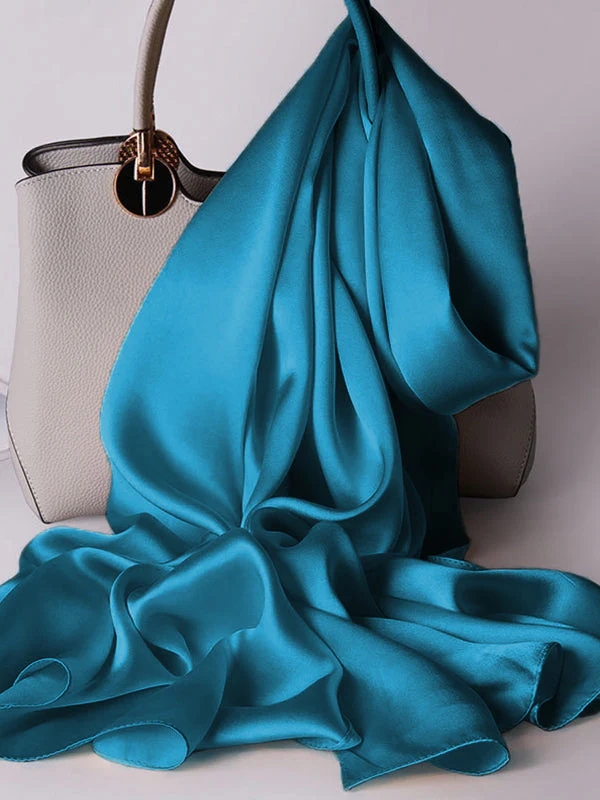 Pure Silk Long Scarf/Shawl 170x53cm/67 - Image 28