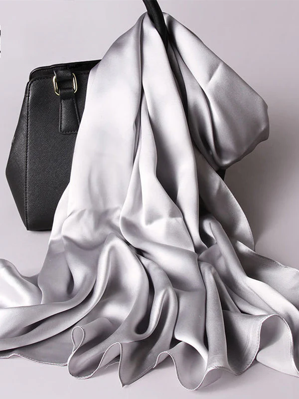 Pure Silk Long Scarf/Shawl 170x53cm/67 - Image 8