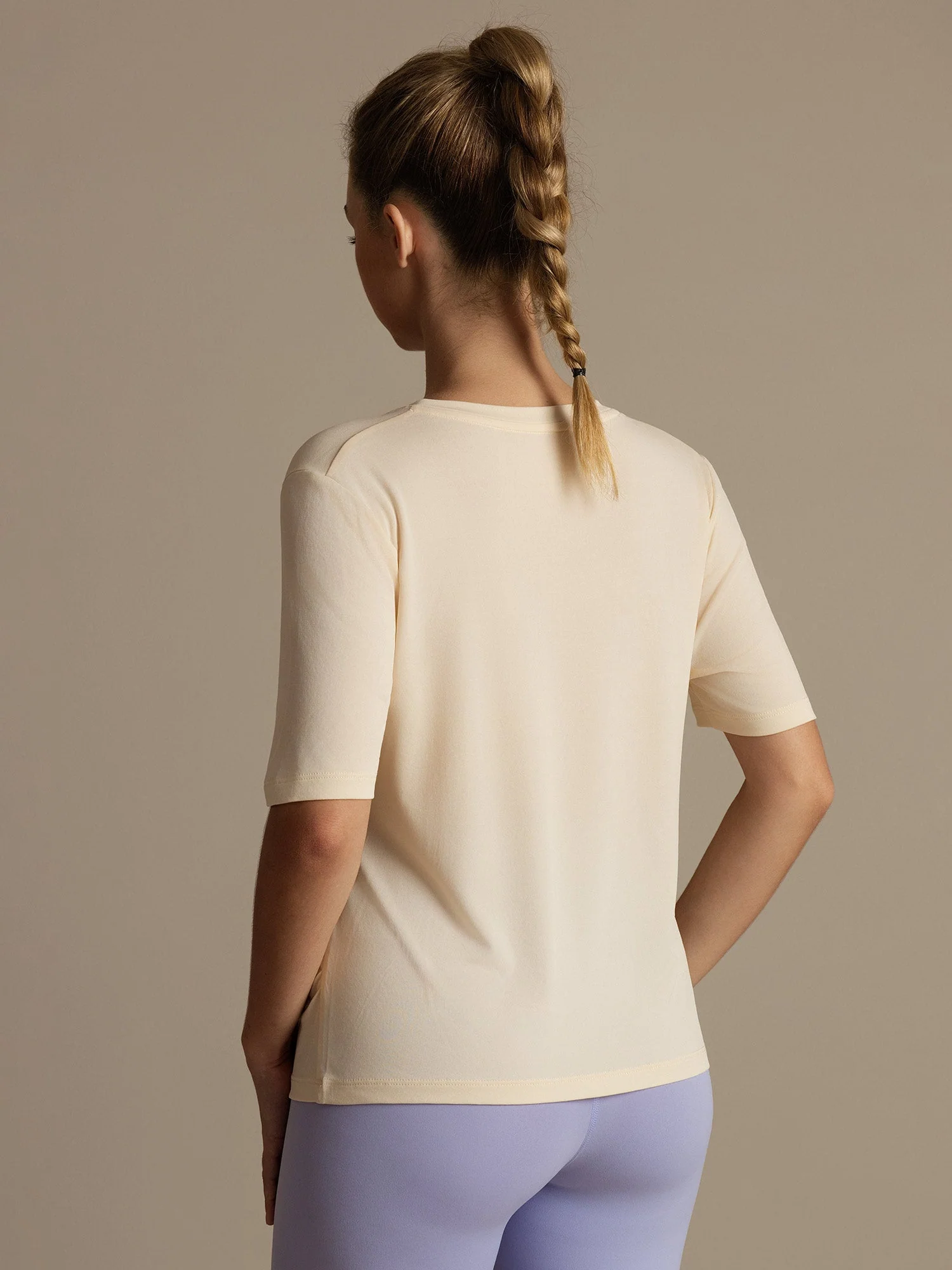 Pure Silk V-Neck Women's Half Sleeve Sport T-Shirt - Image 19