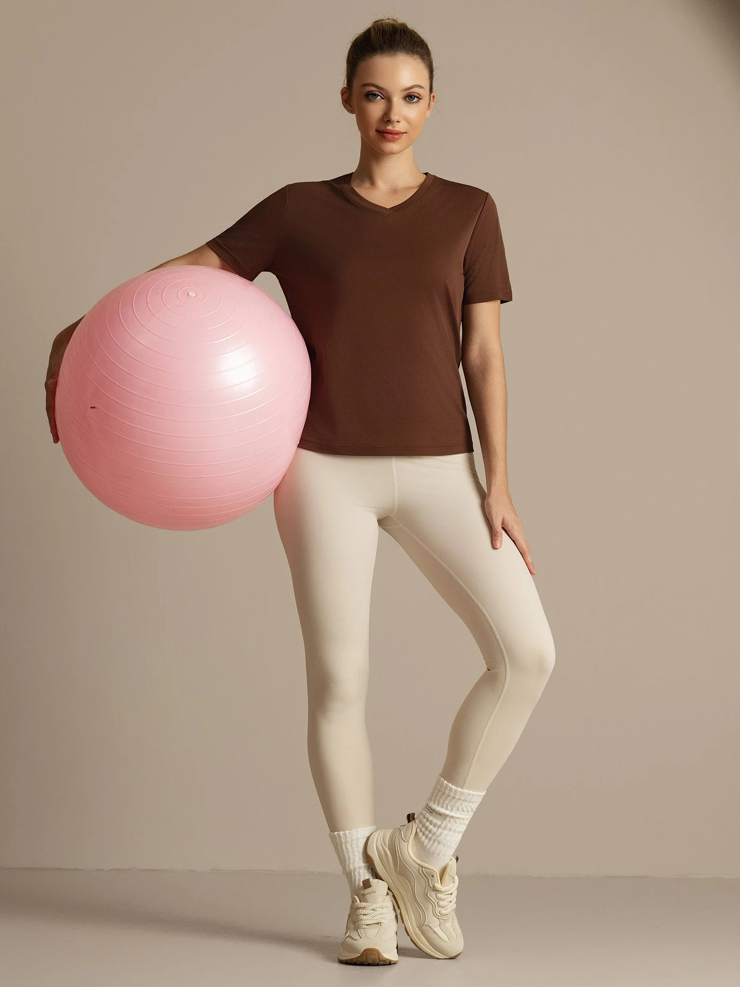 Pure Silk Women's V Neck Short-Sleeve Snag-Resistant Sport T-Shirt - Image 23