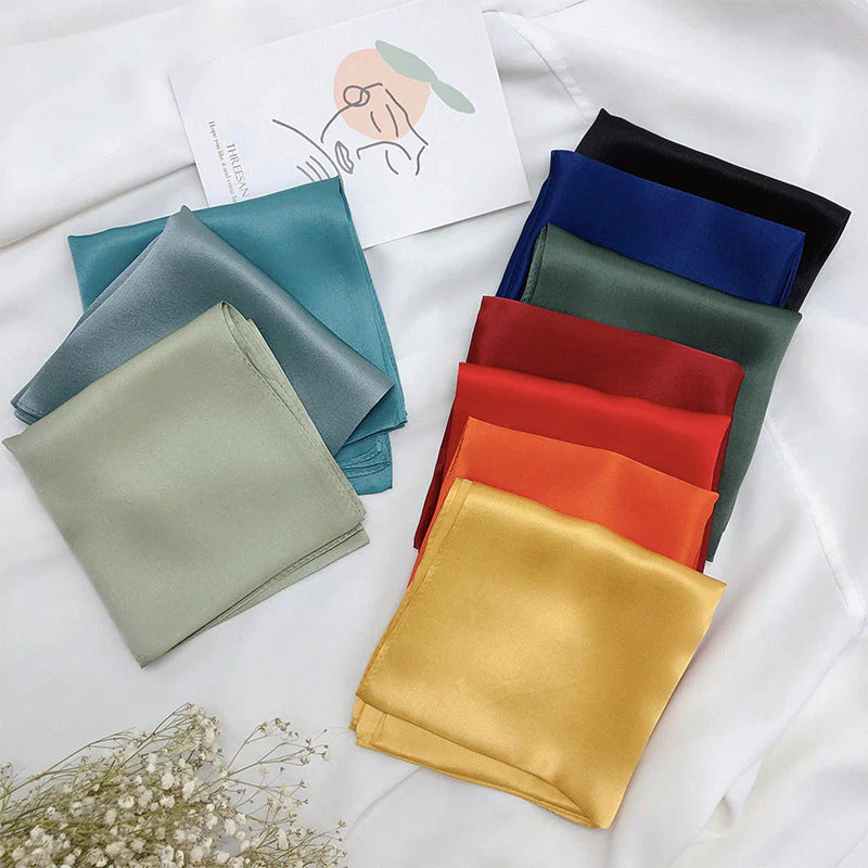Pure Silk Square Scarf 53x53cm/21 - Image 11