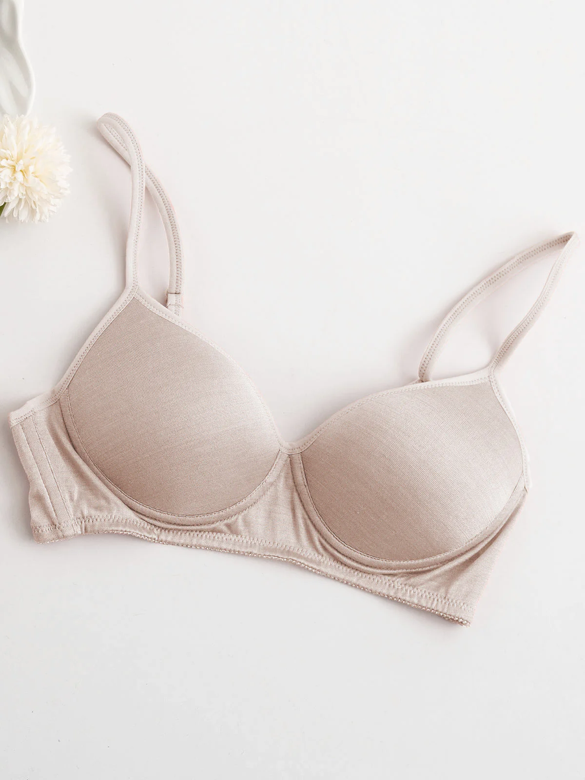 Sports Wireless Silk Jersey Comfort Bralette - Image 42