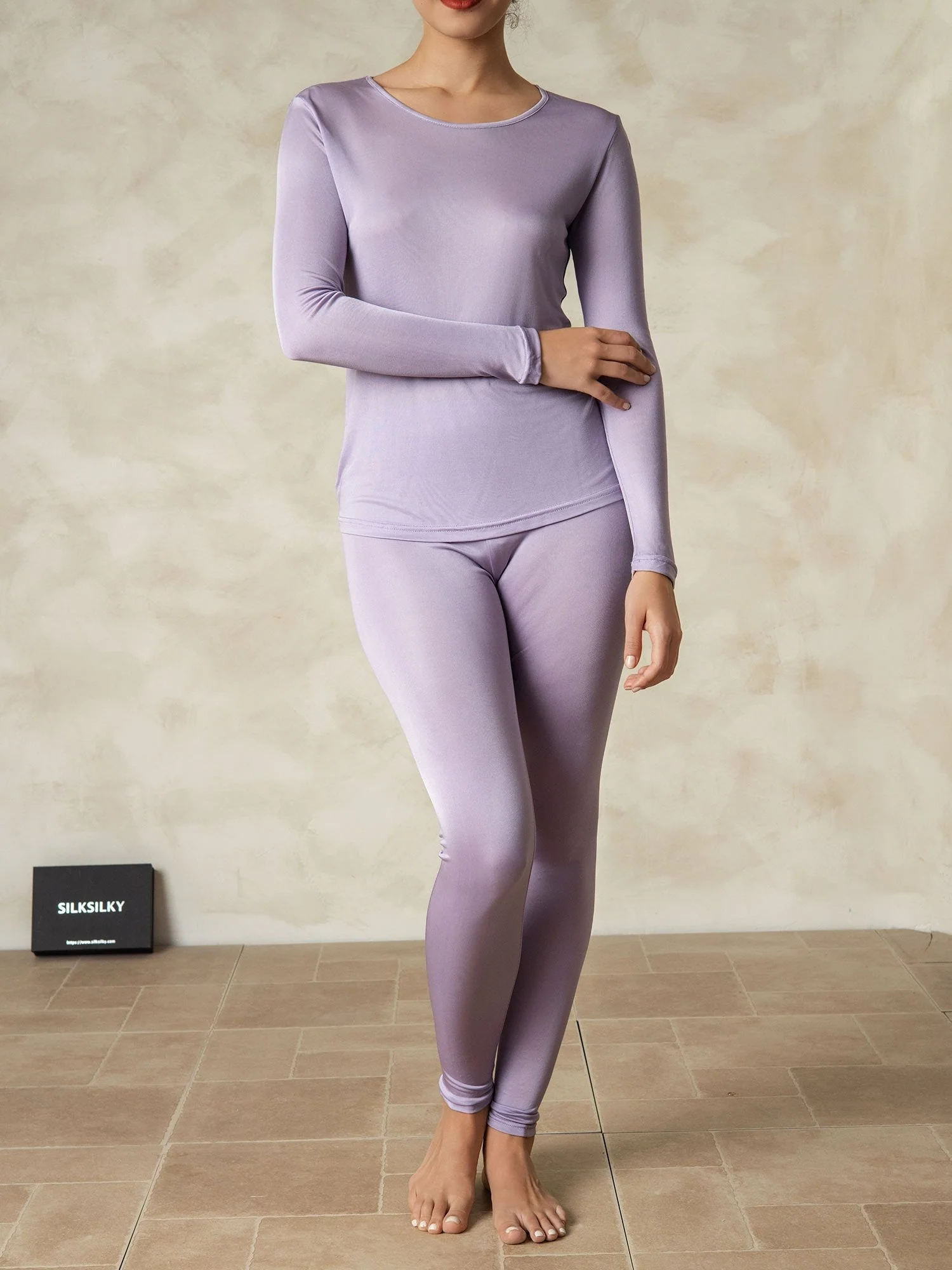Women's Silk Jersey Long Sleeve Long Johns - Image 12