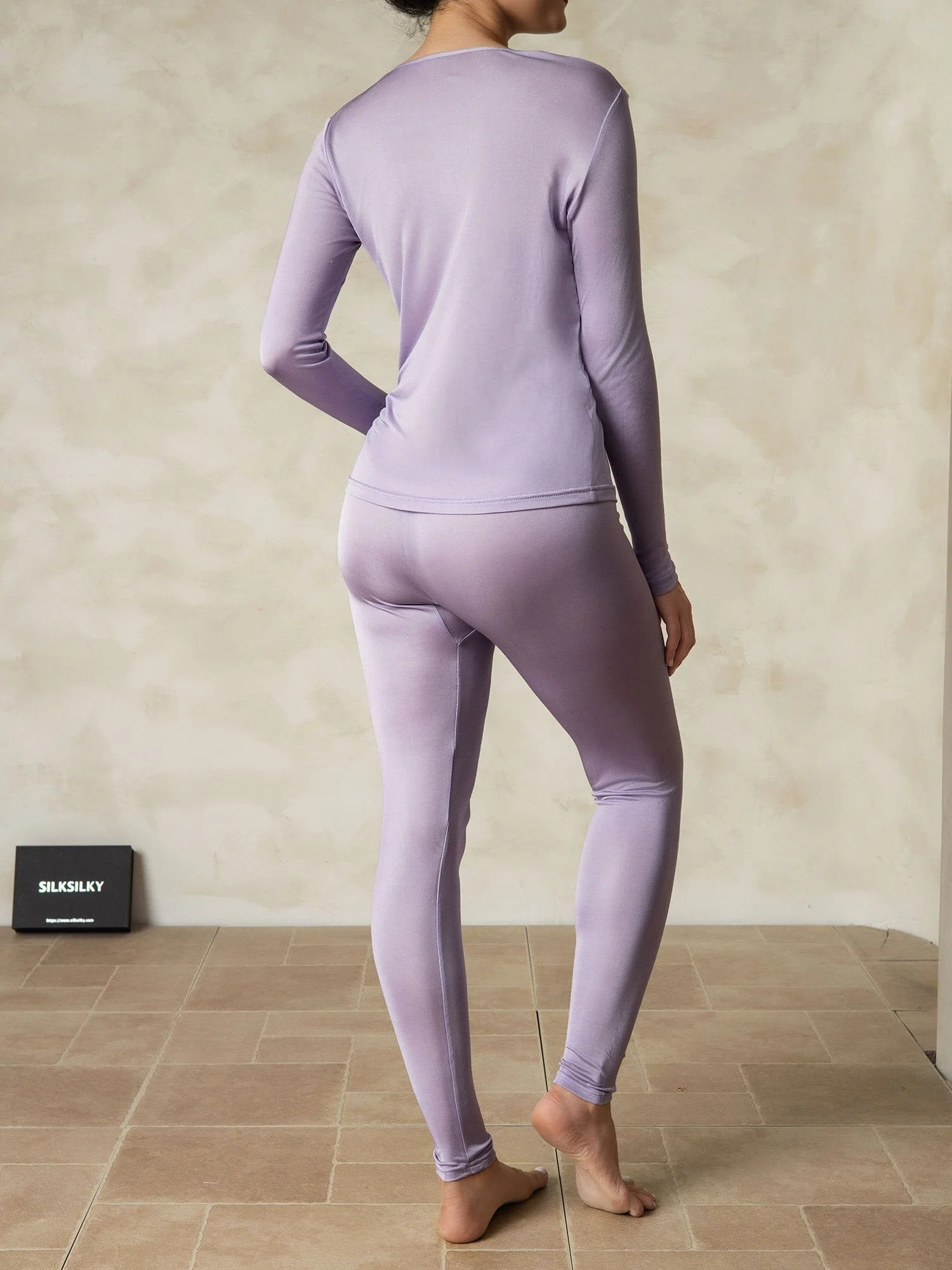 Women's Silk Jersey Long Sleeve Long Johns - Image 13