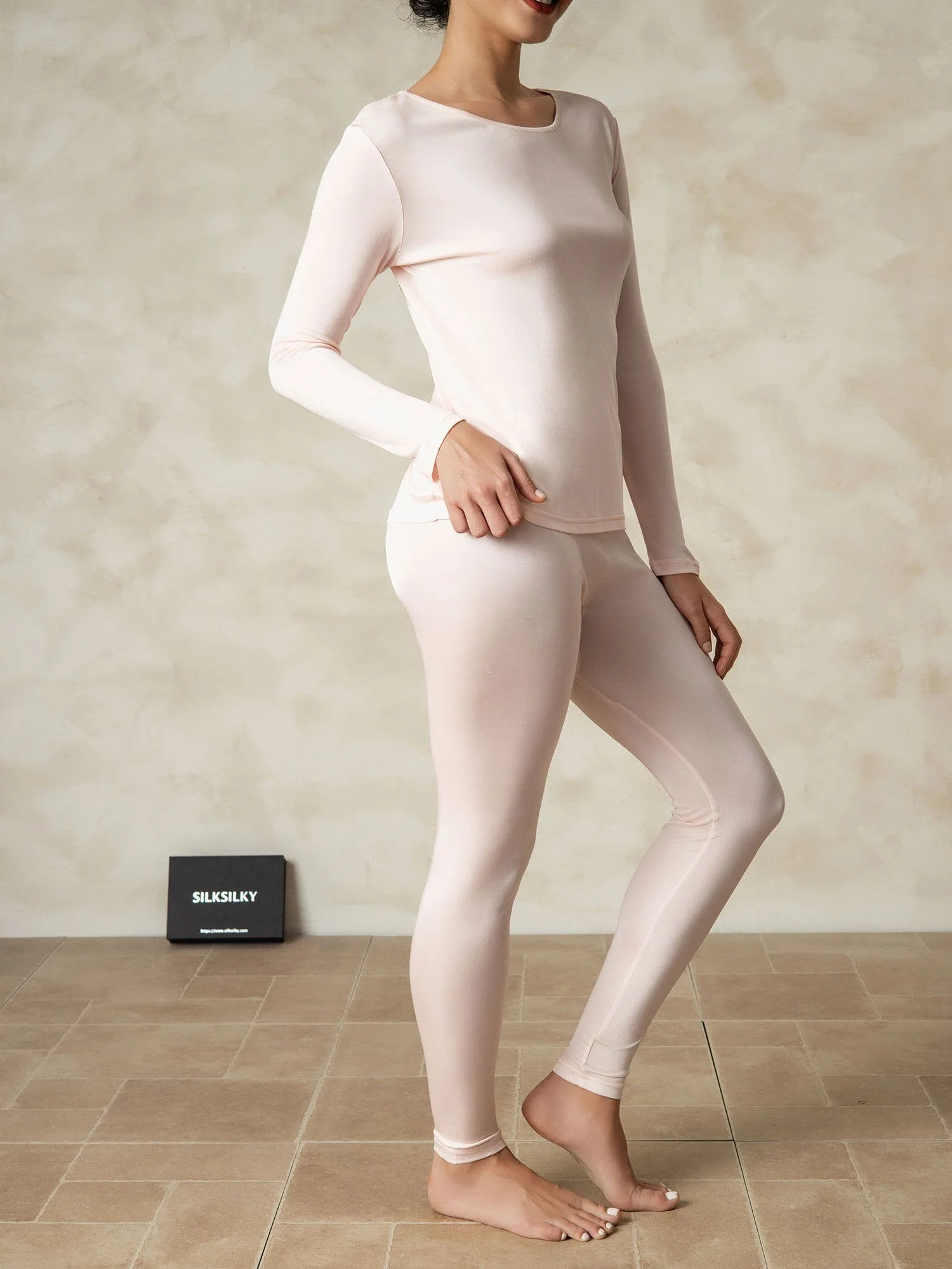 Women's Silk Jersey Long Sleeve Long Johns - Image 28