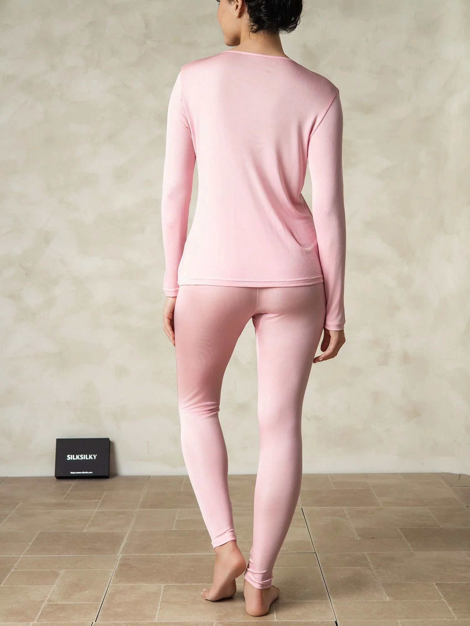 Women's Silk Jersey Long Sleeve Long Johns - Image 42
